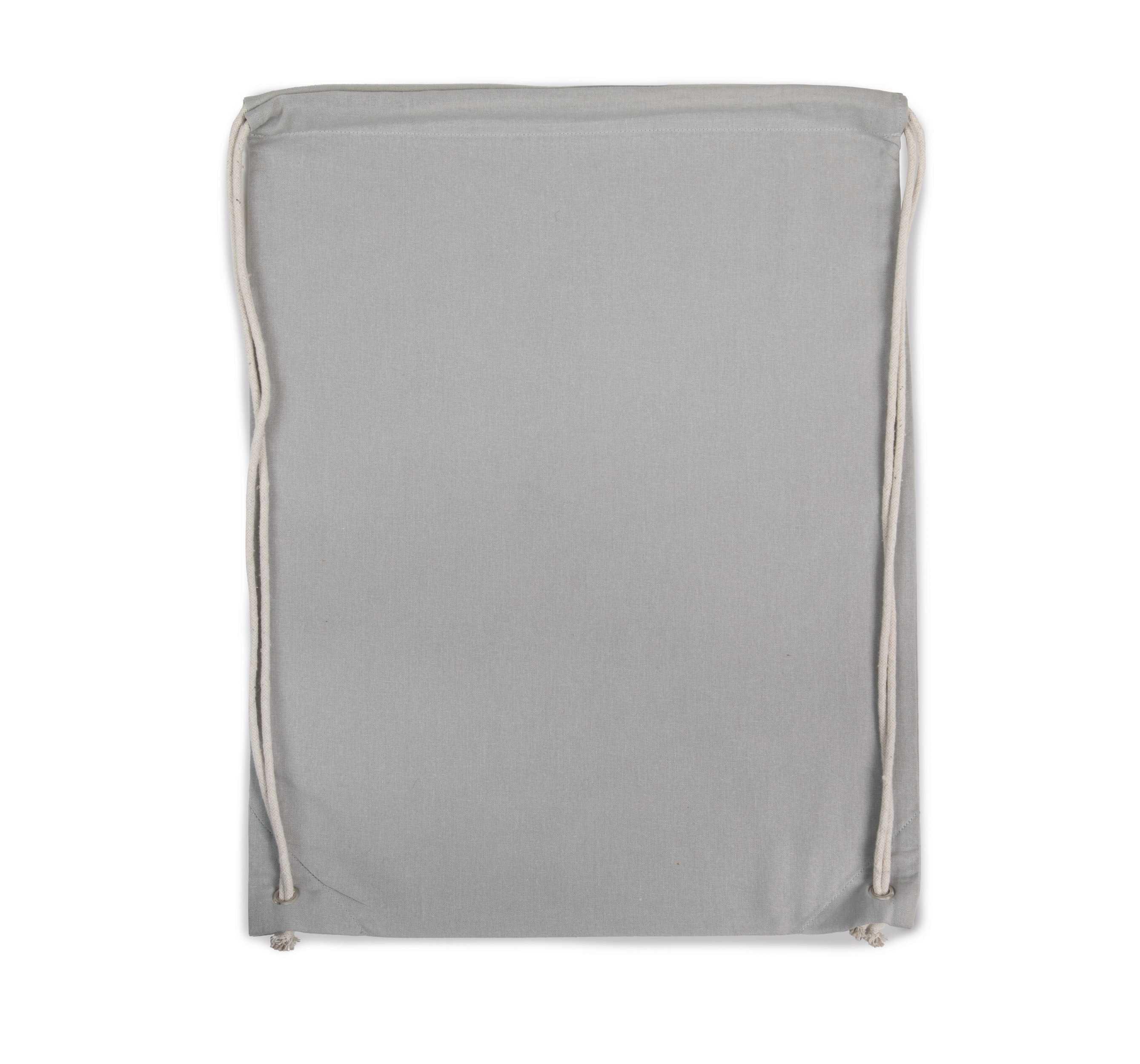 Mochila de algodón con cordones Snow Grey