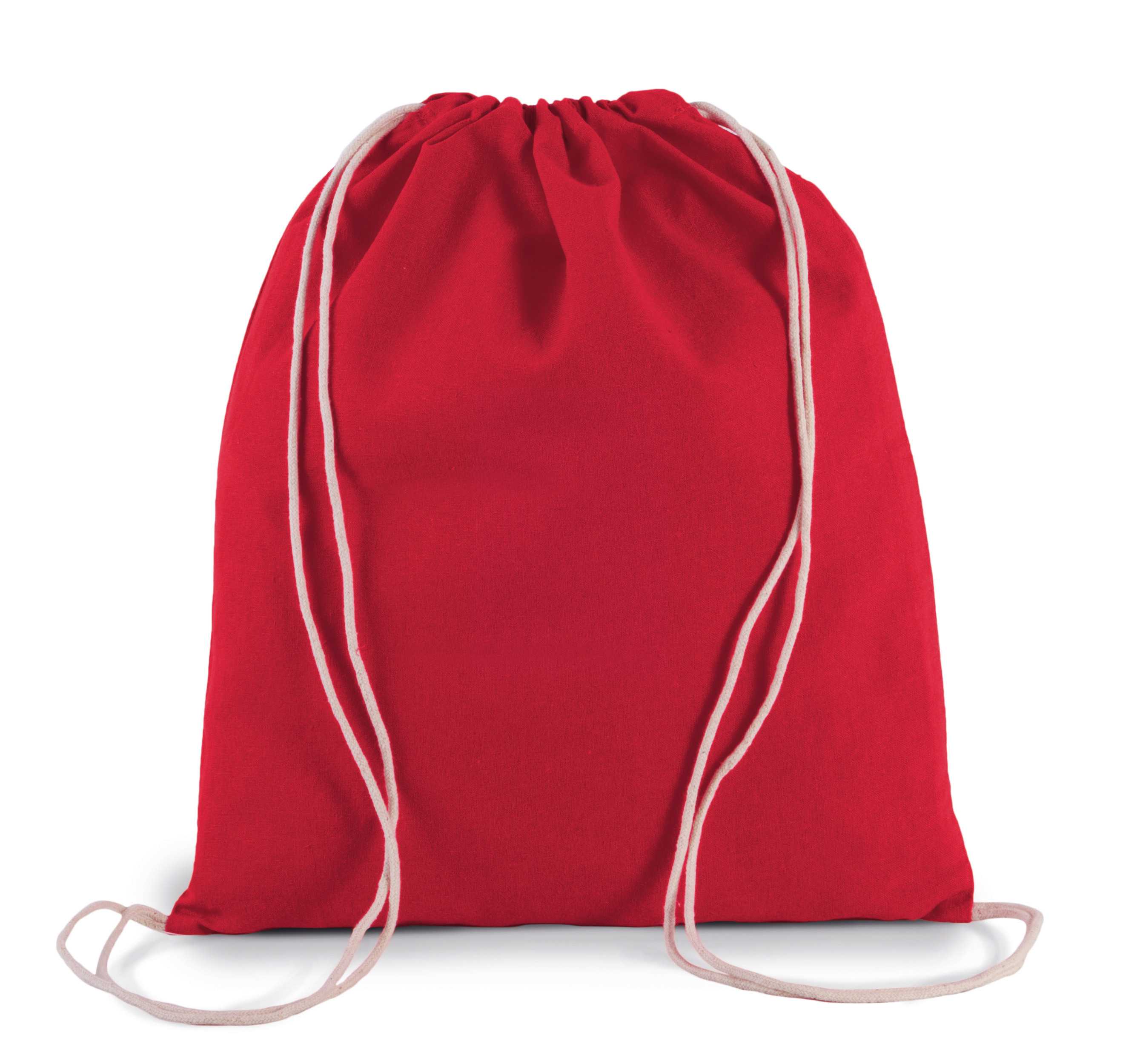 Mochila de algodón orgánico pequeña Hibiscus Red
