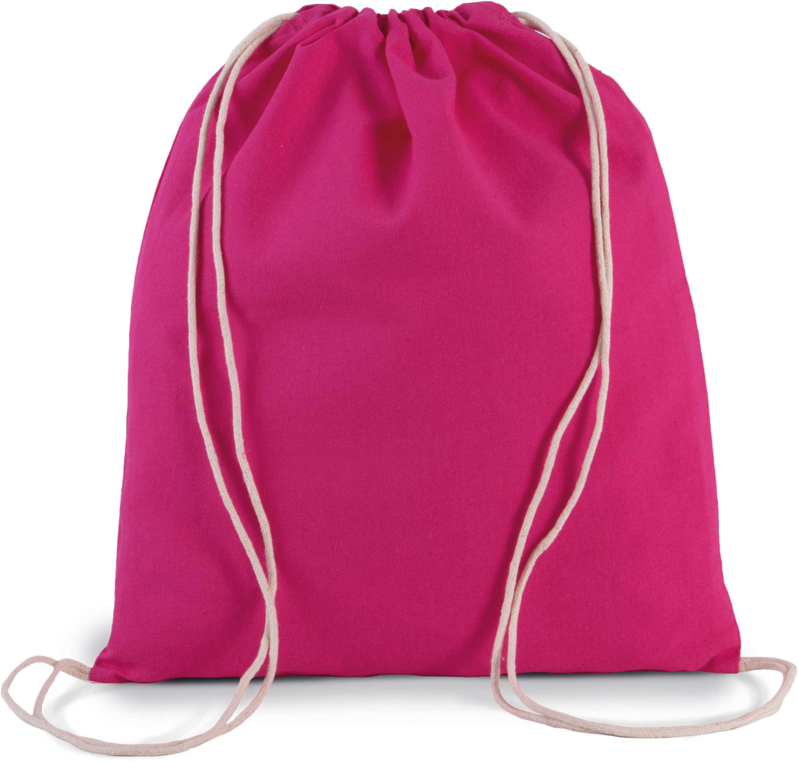 Mochila de algodón orgánico pequeña Magenta