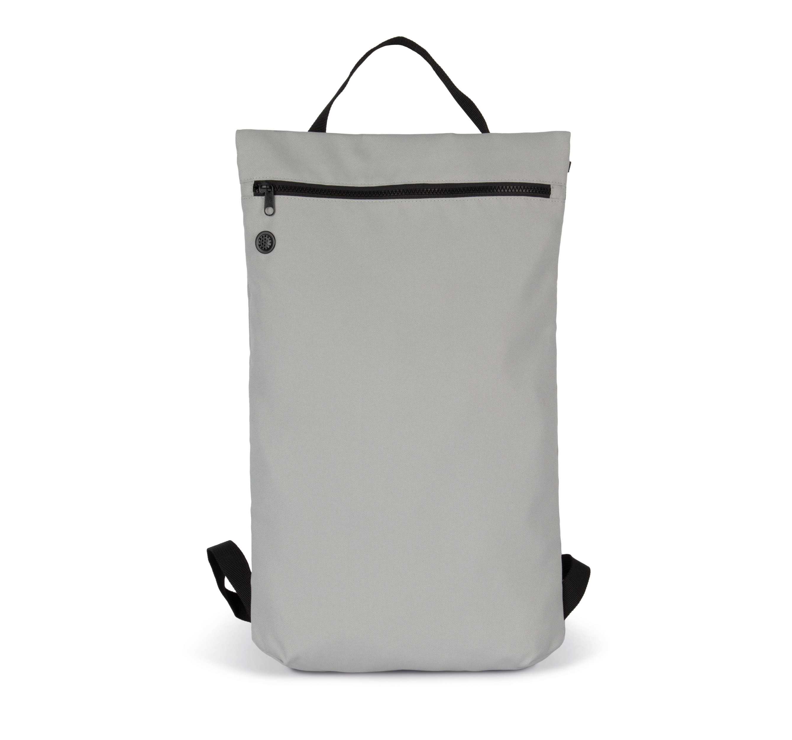 Mochila plana de estilo urbano en material reciclado Snow Grey