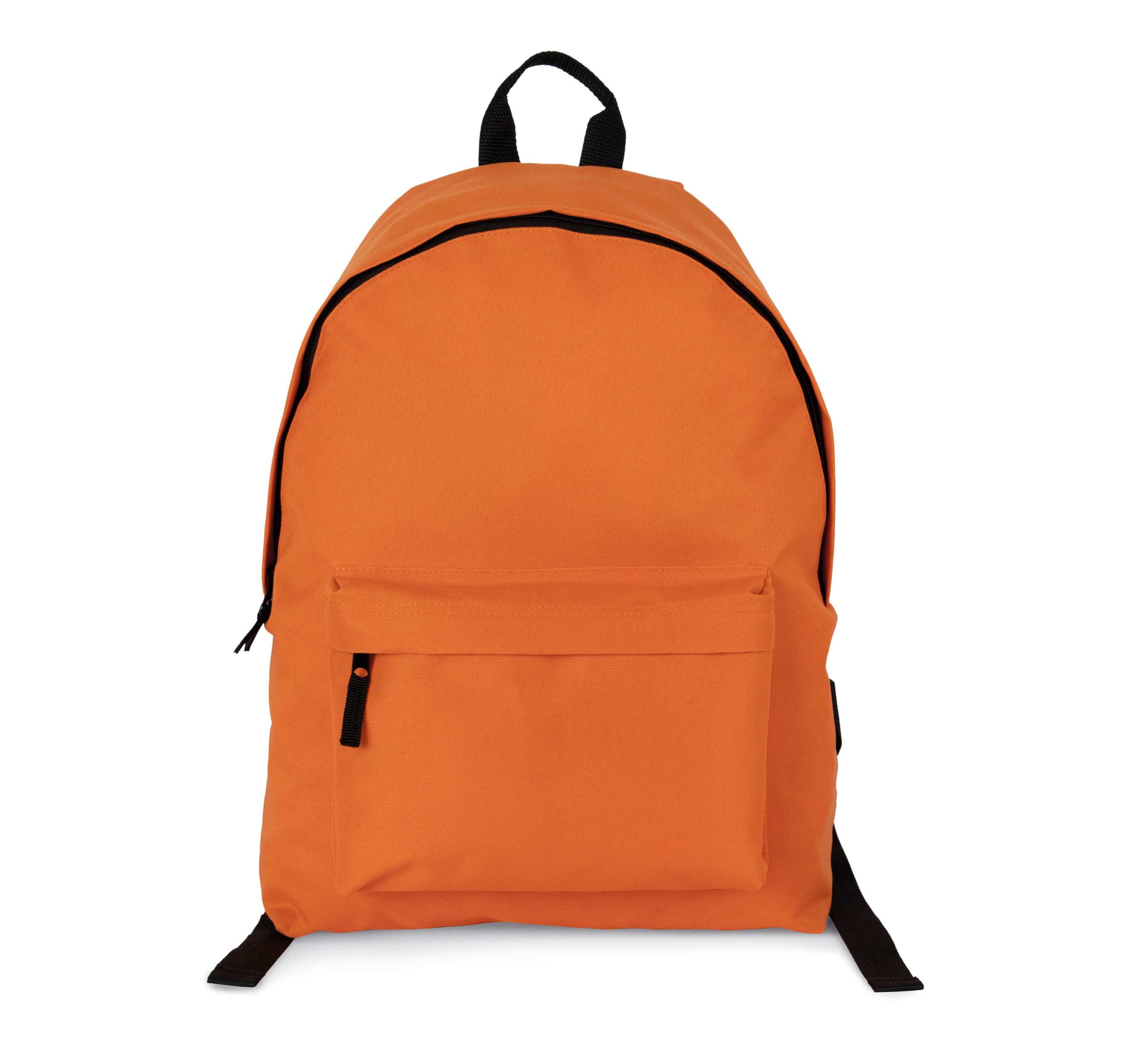 Mochila informal en material reciclado con bolsillo frontal Orange Zest