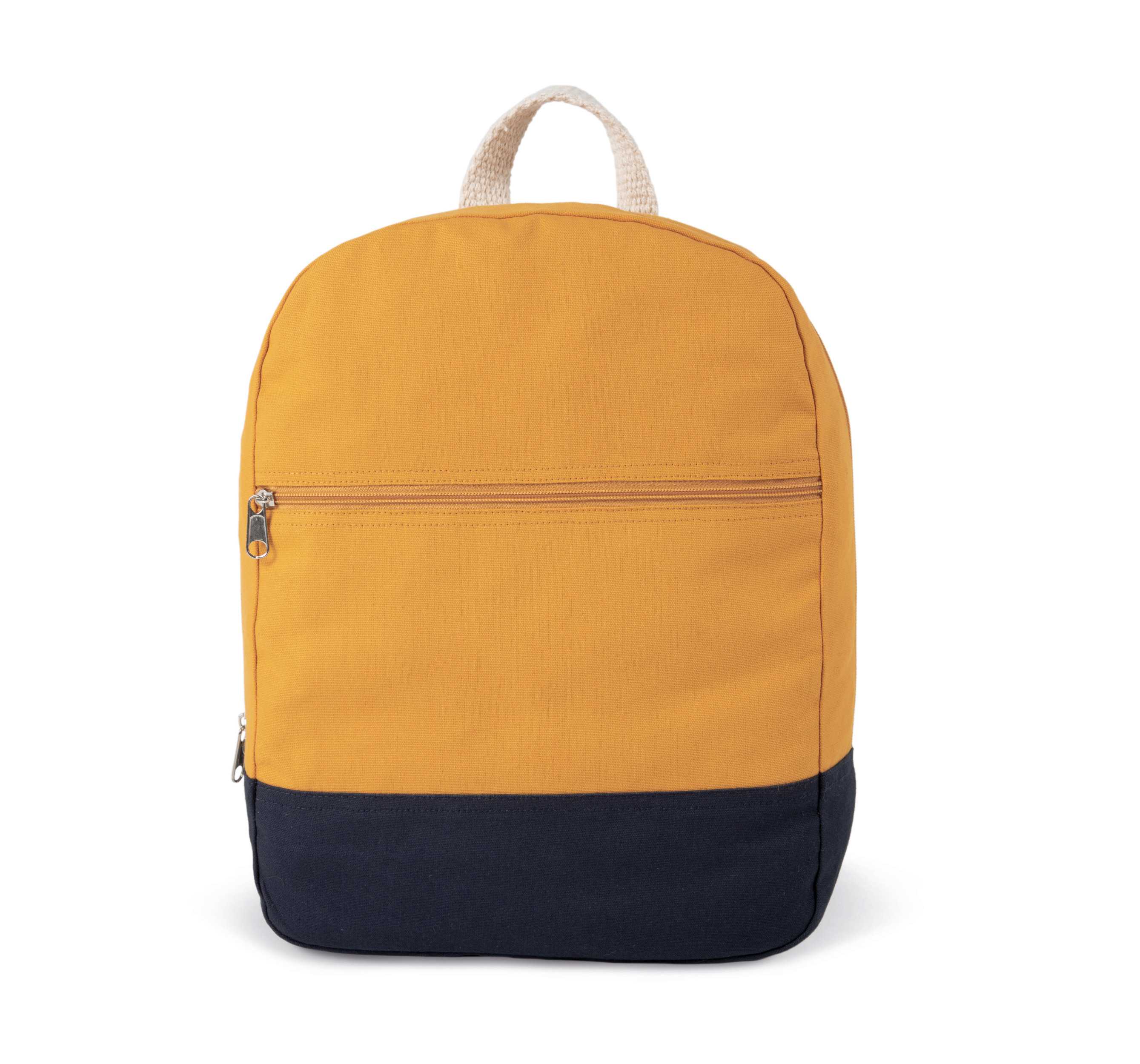 Mochila básica de algodón Cumin Yellow / Navy