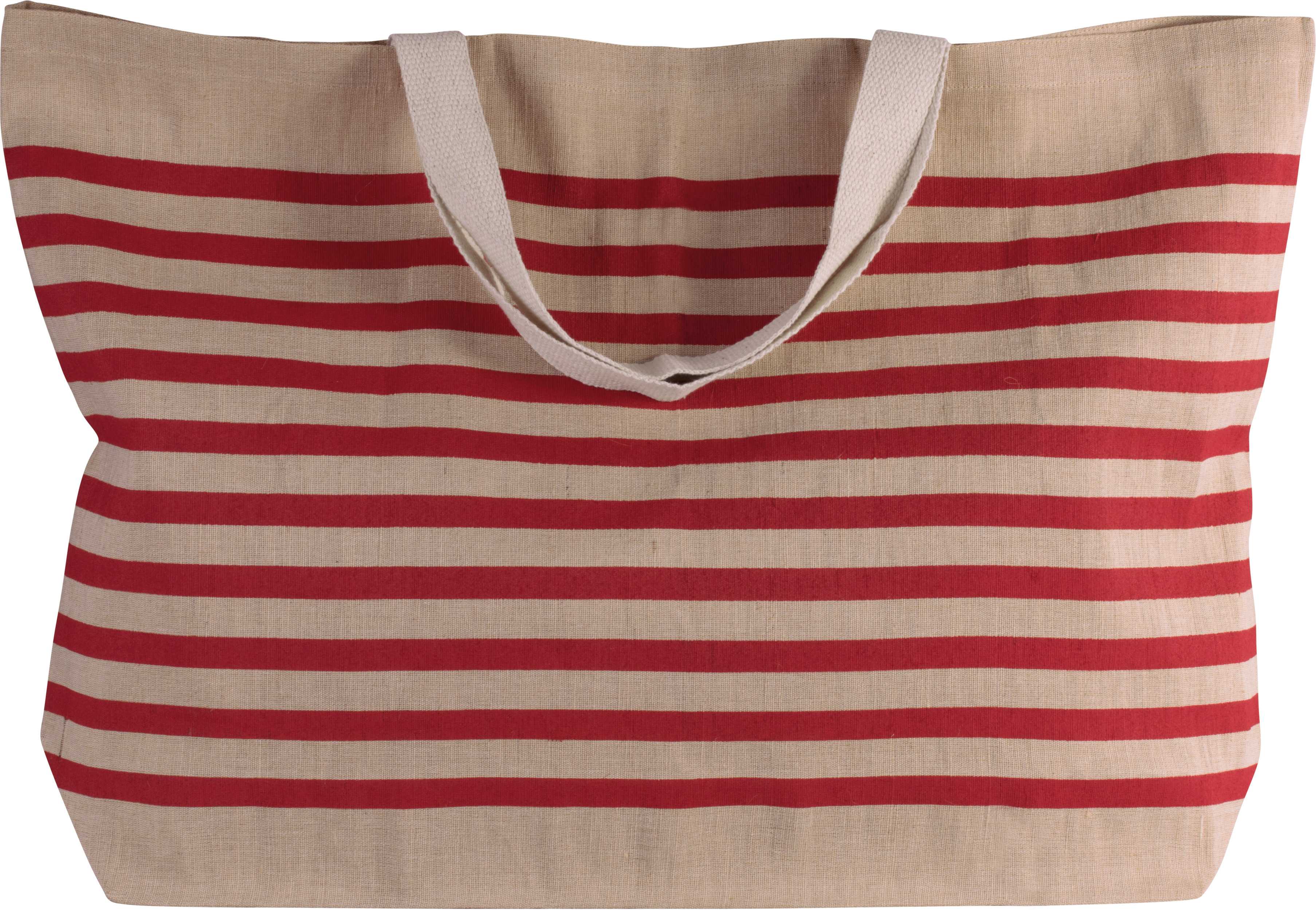 Bolsa  grande de juco Natural / Red