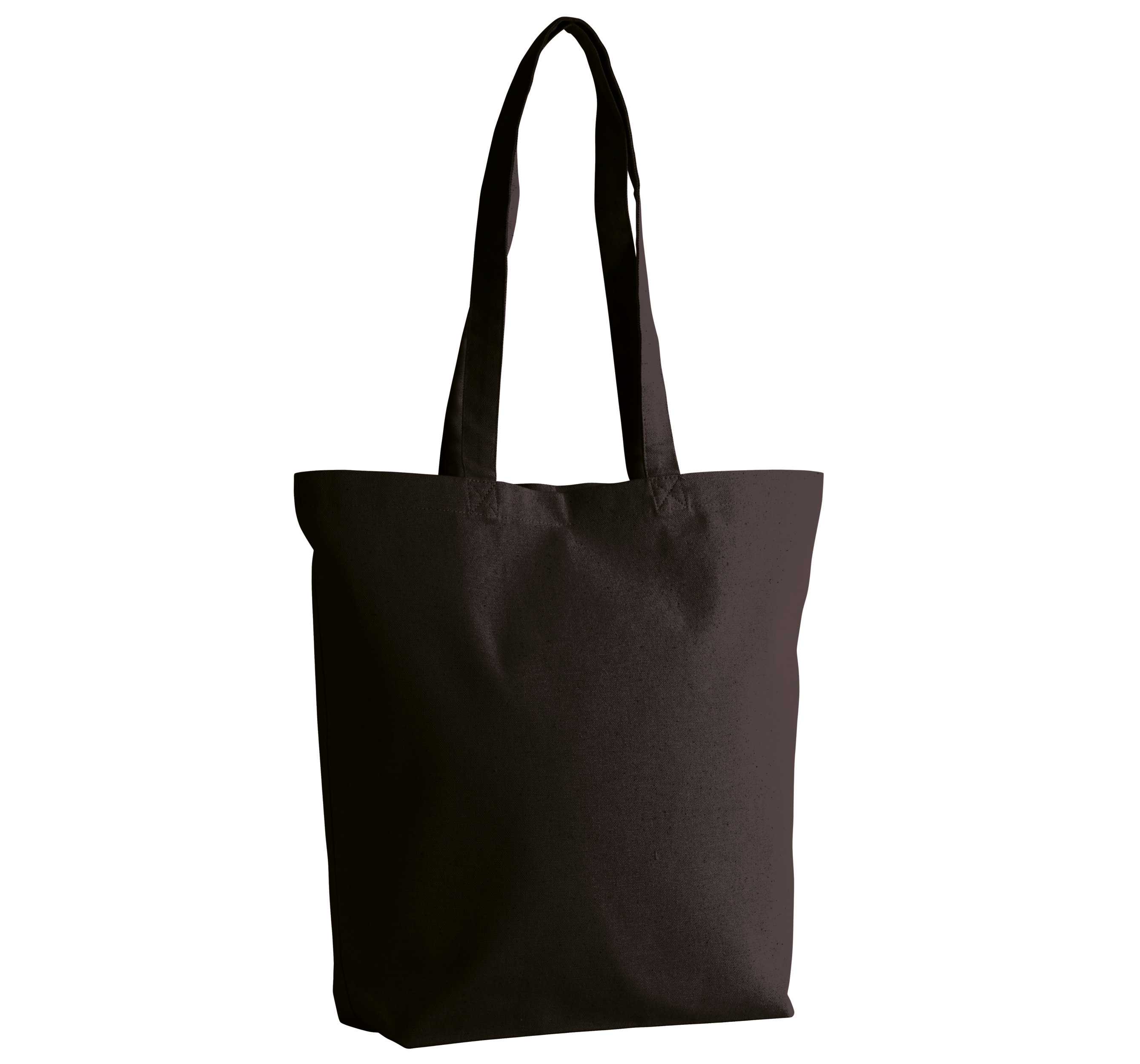 Bolsa tote de algodón orgánico Black