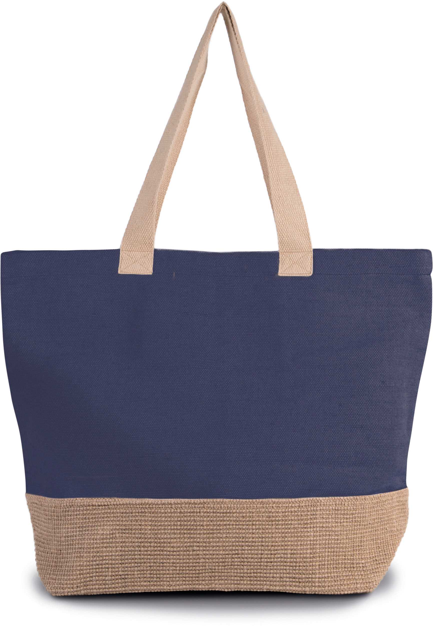 Bolsa de compras rústica de juco Patriot Blue / Natural