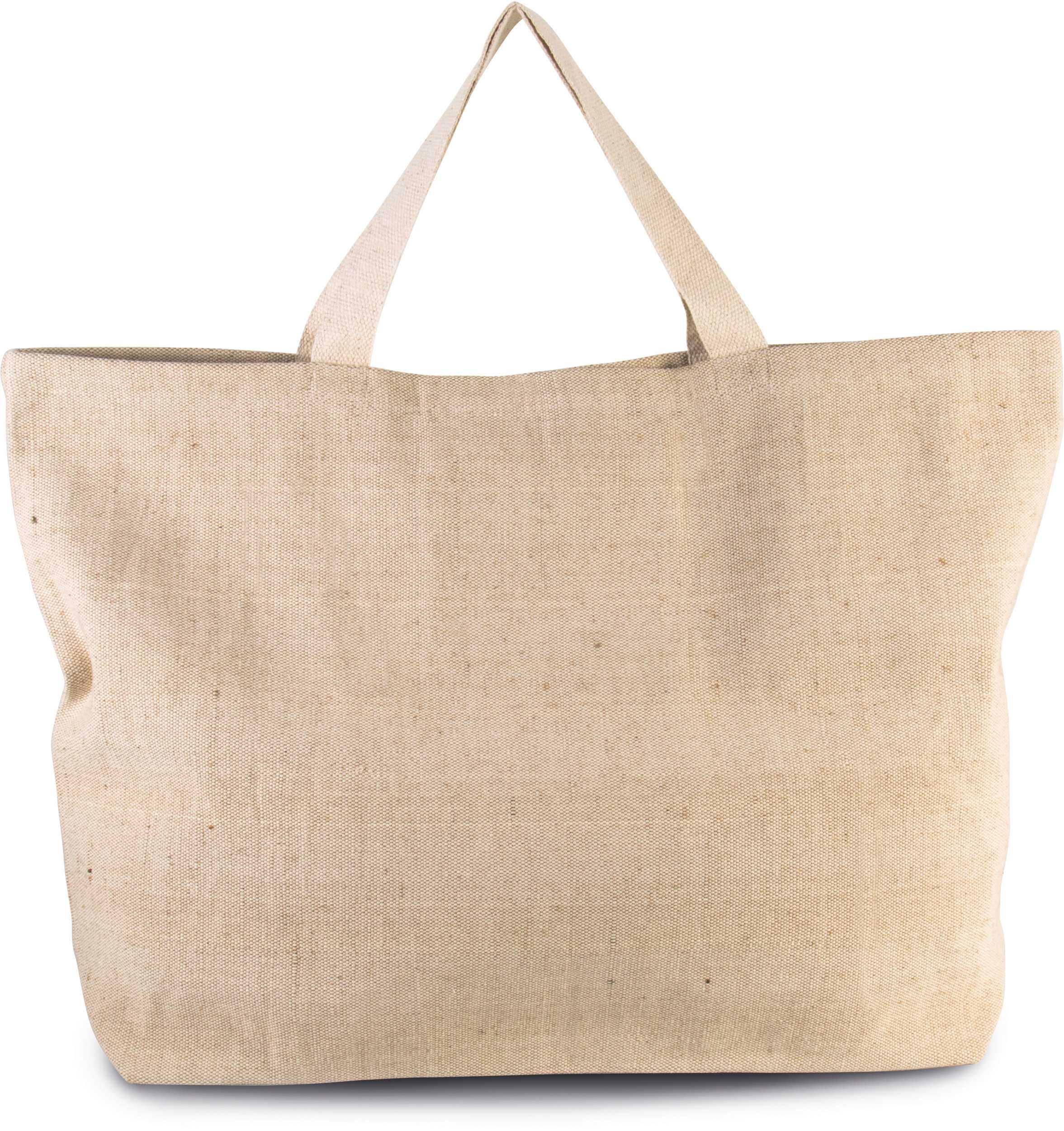 Bolsa de compras rústica de juco - grande Rustic Natural