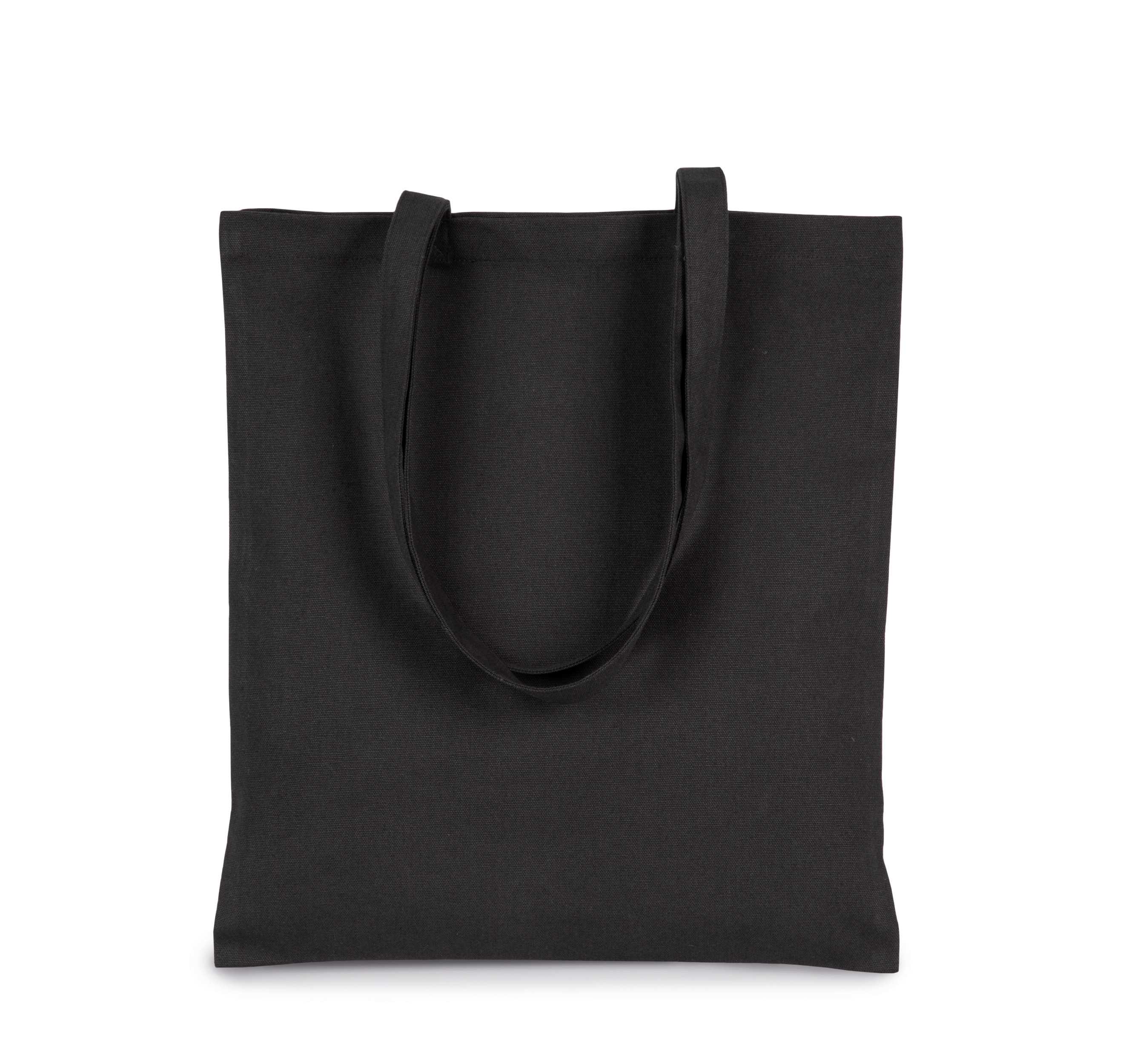 Bolsa de compras clásica de algodón orgánico Black