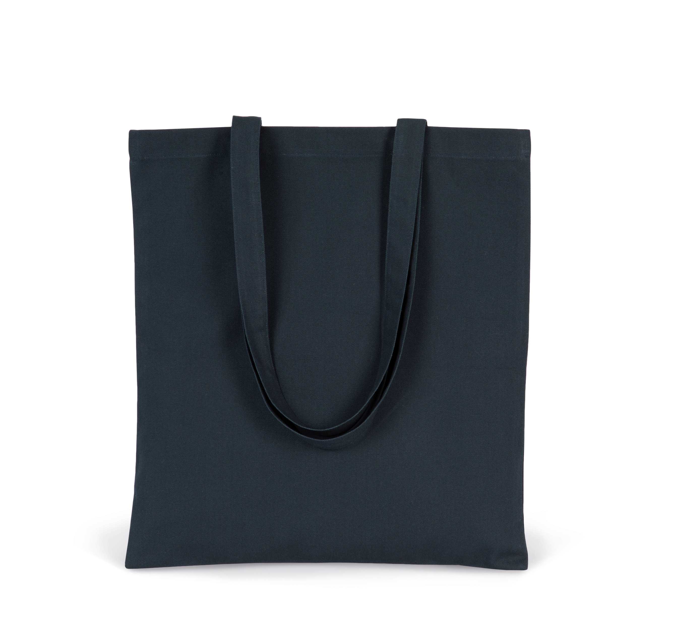 Bolsa de compras clásica de algodón orgánico Navy Blue