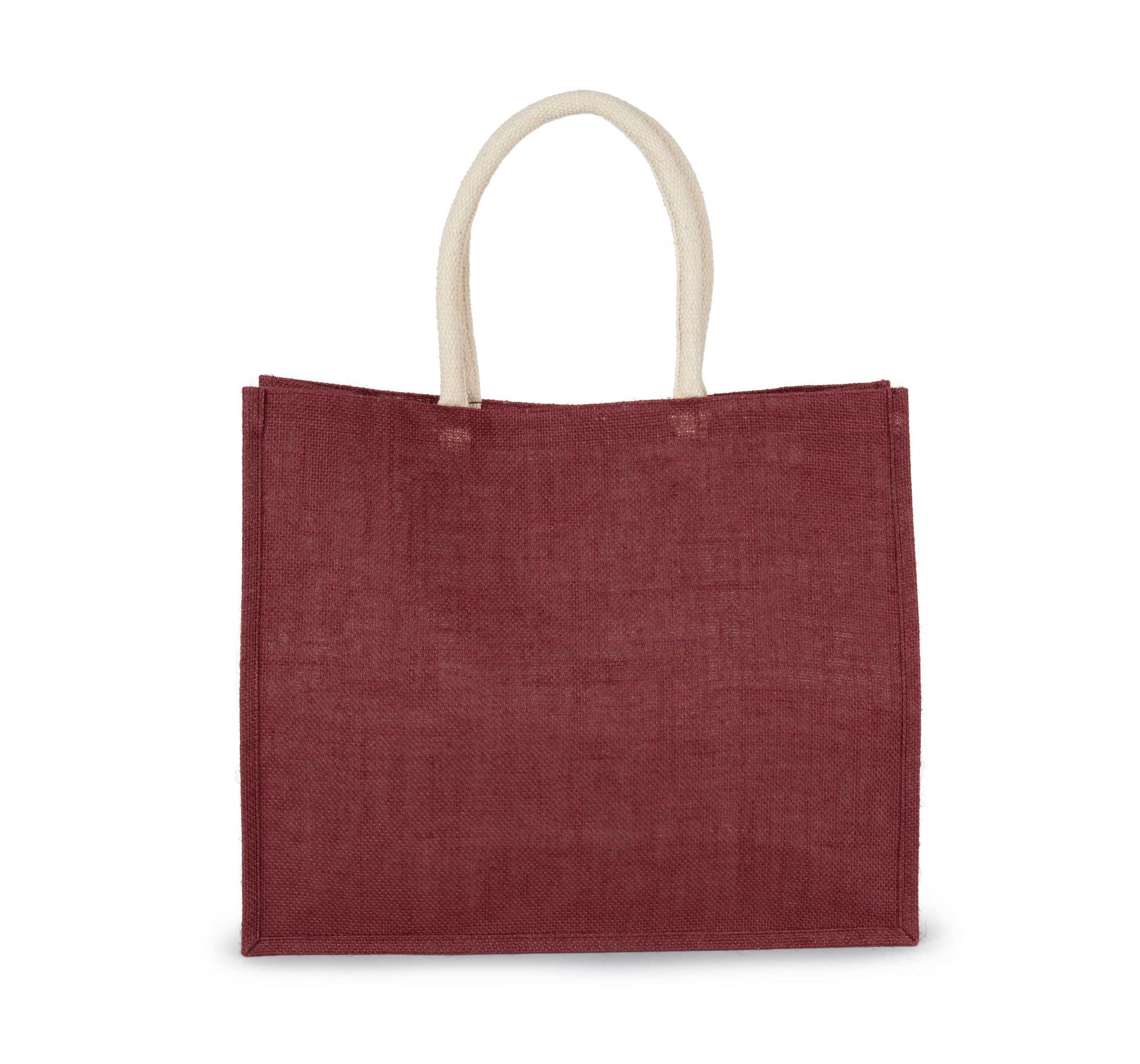 Bolsa estilo cesta de tela de yute, modelo mediano Light Rosewood