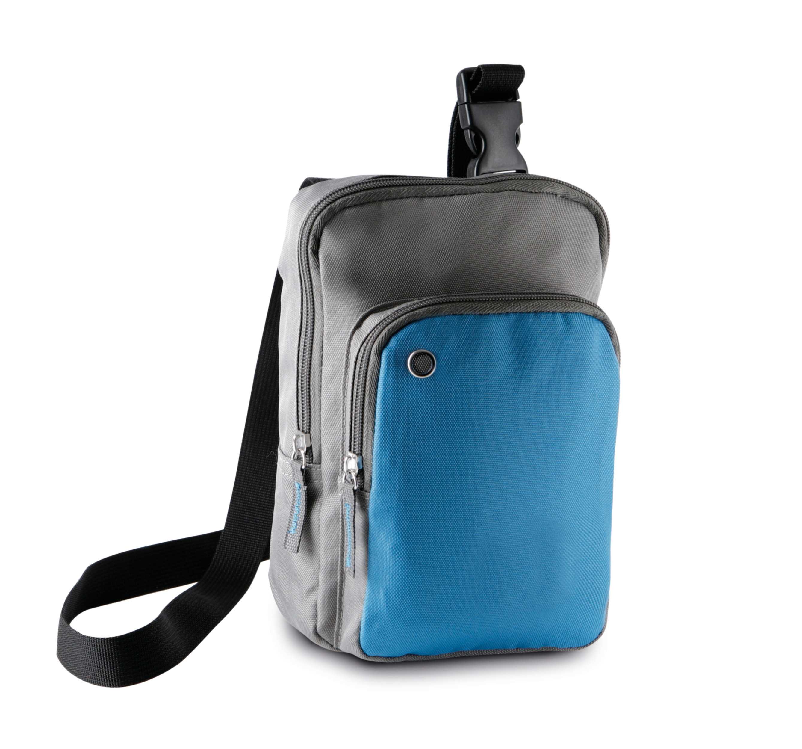 Bolsa bandolera Slate Grey / Aqua Blue