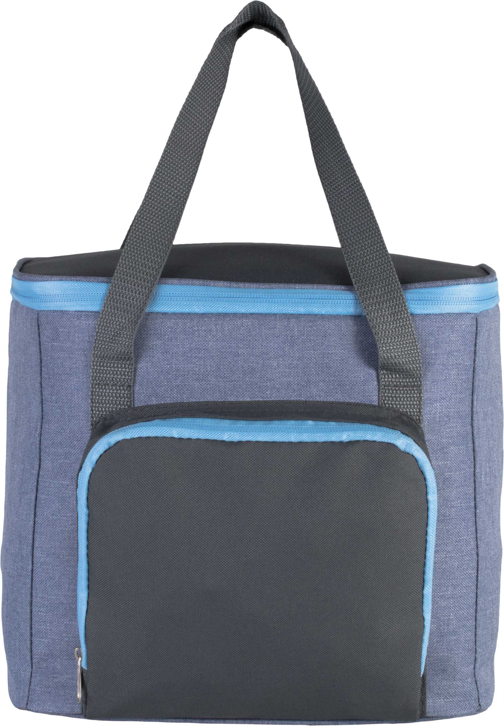 Bolsa isotérmica con bolsillo con cremallera Light Blue Heather / Dark Grey
