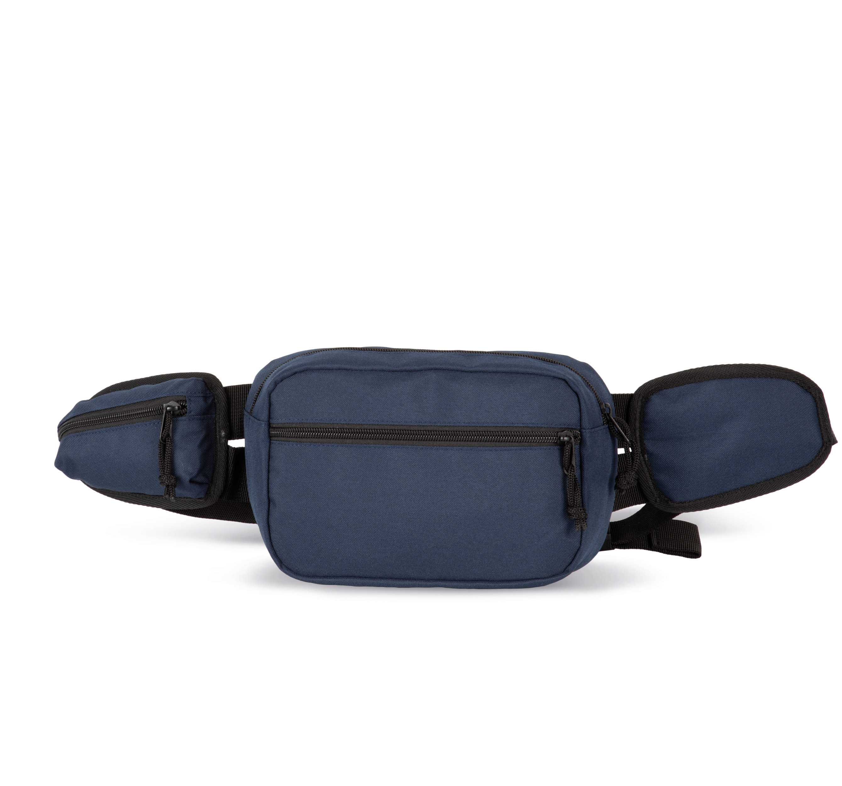 Riñonera grande reciclada con bolsillo lateral Navy