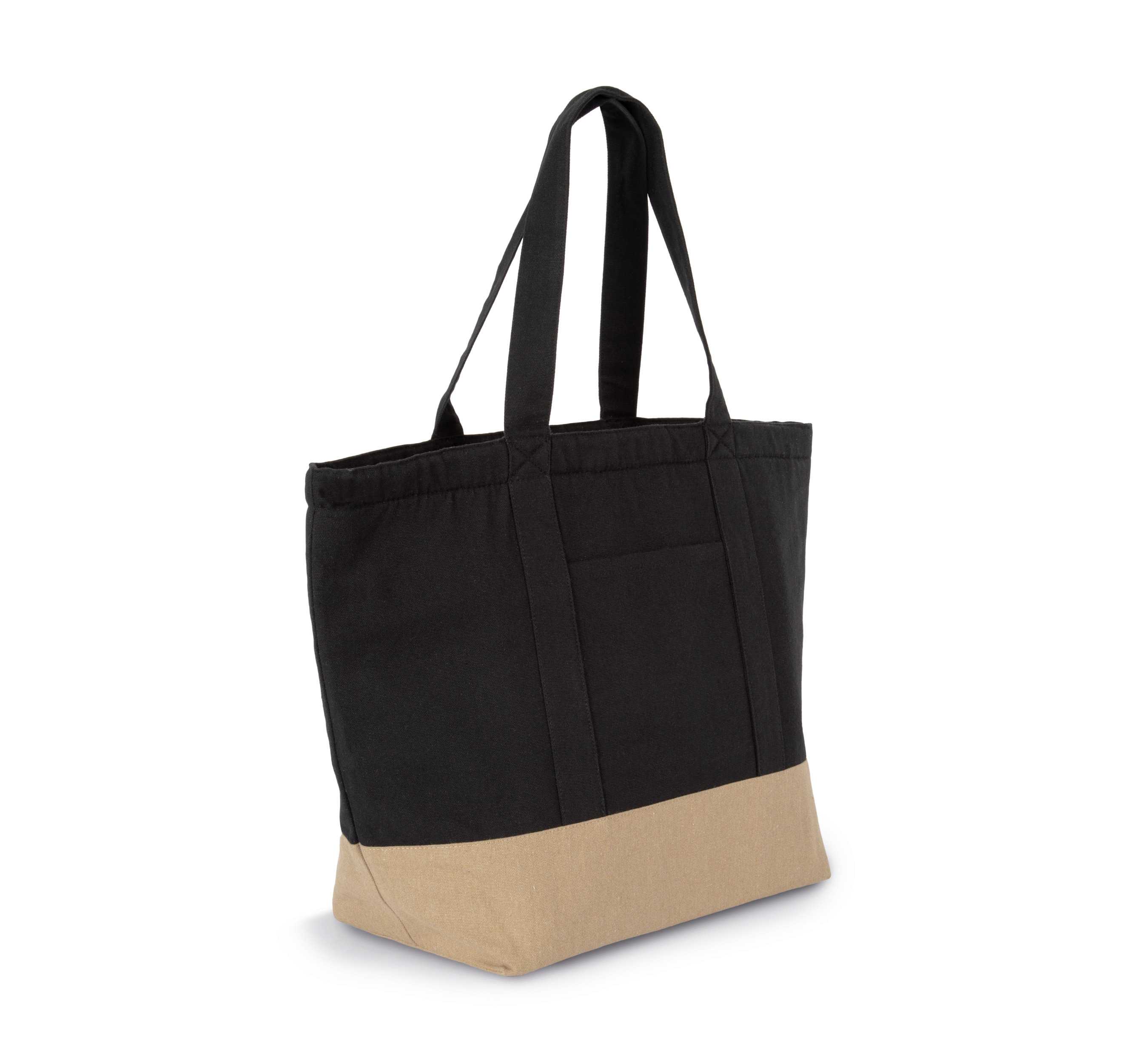 Bolsa de compras isotérmica en material reciclado Black Night / Hemp