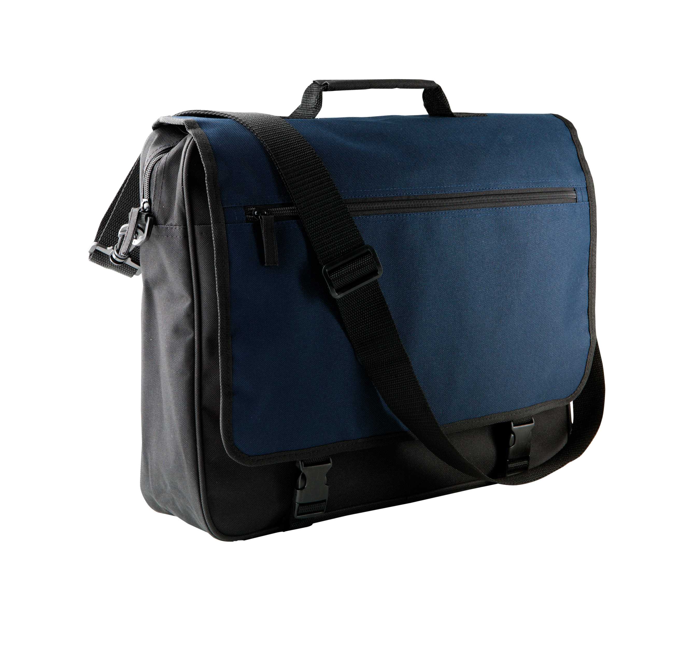 Bolsa porta documentos con solapa Black / Navy