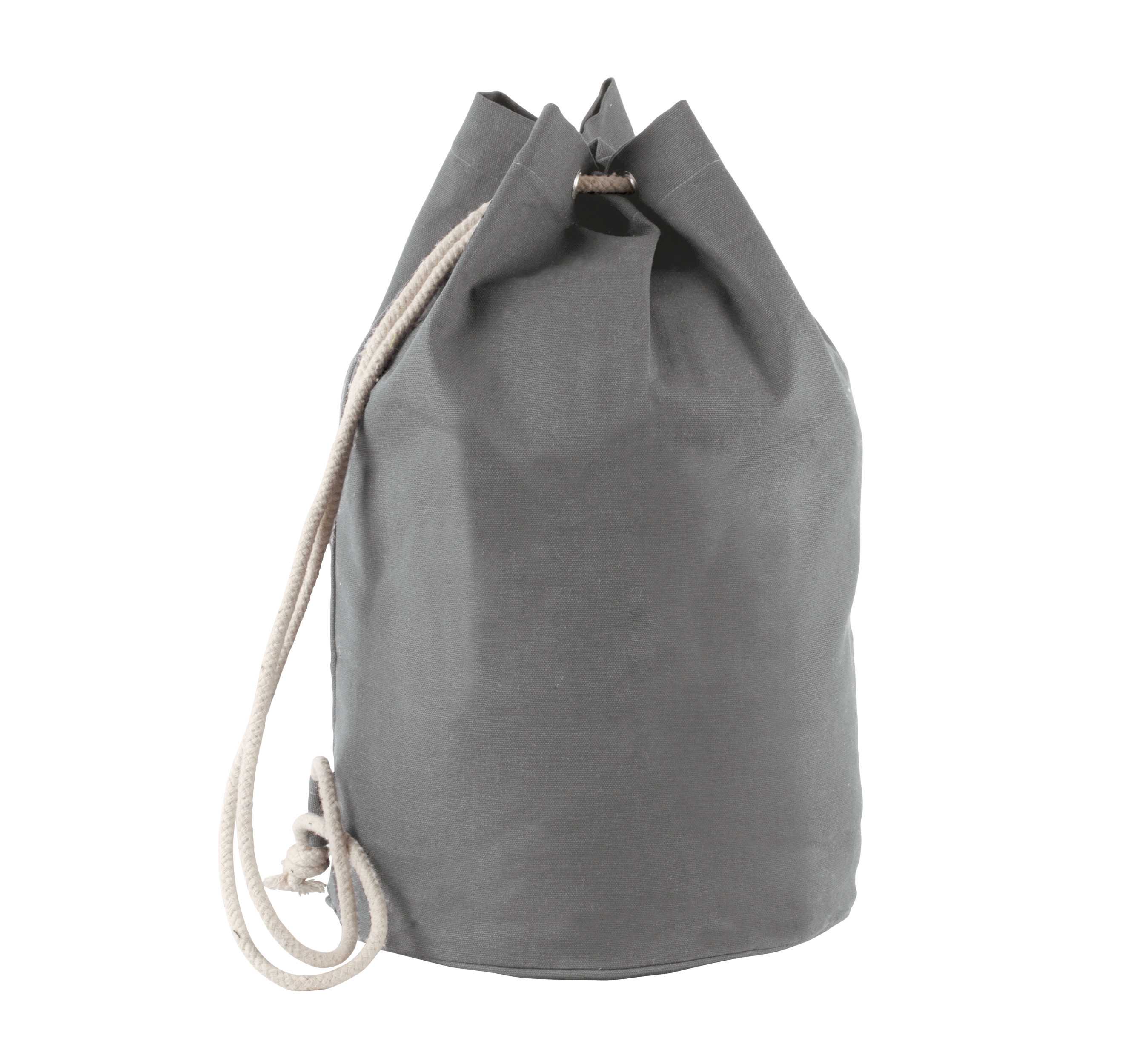 Bolso marino de algodón con cordón Grey