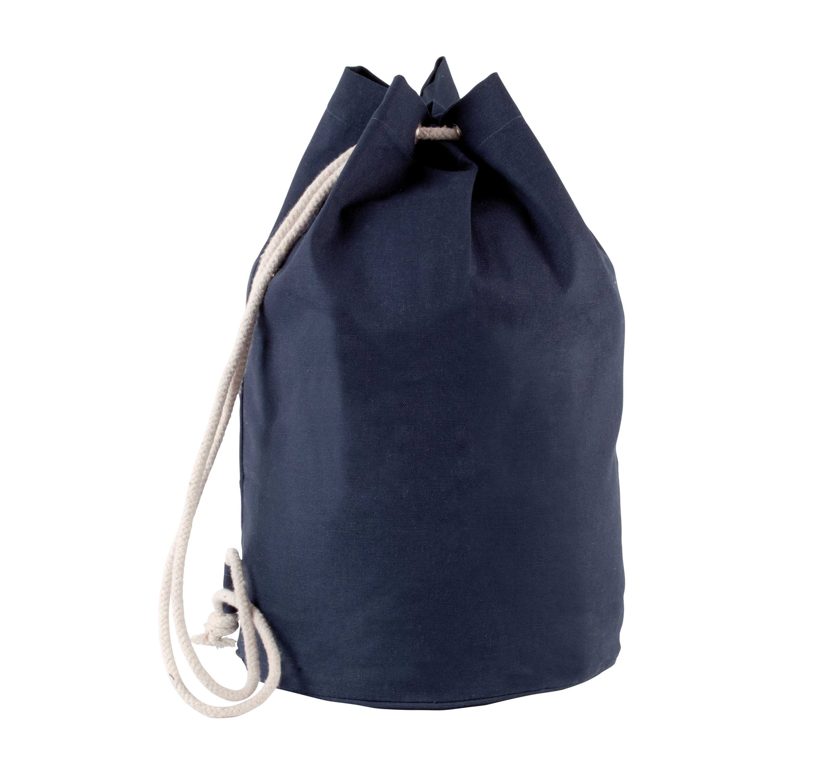 Bolso marino de algodón con cordón Navy