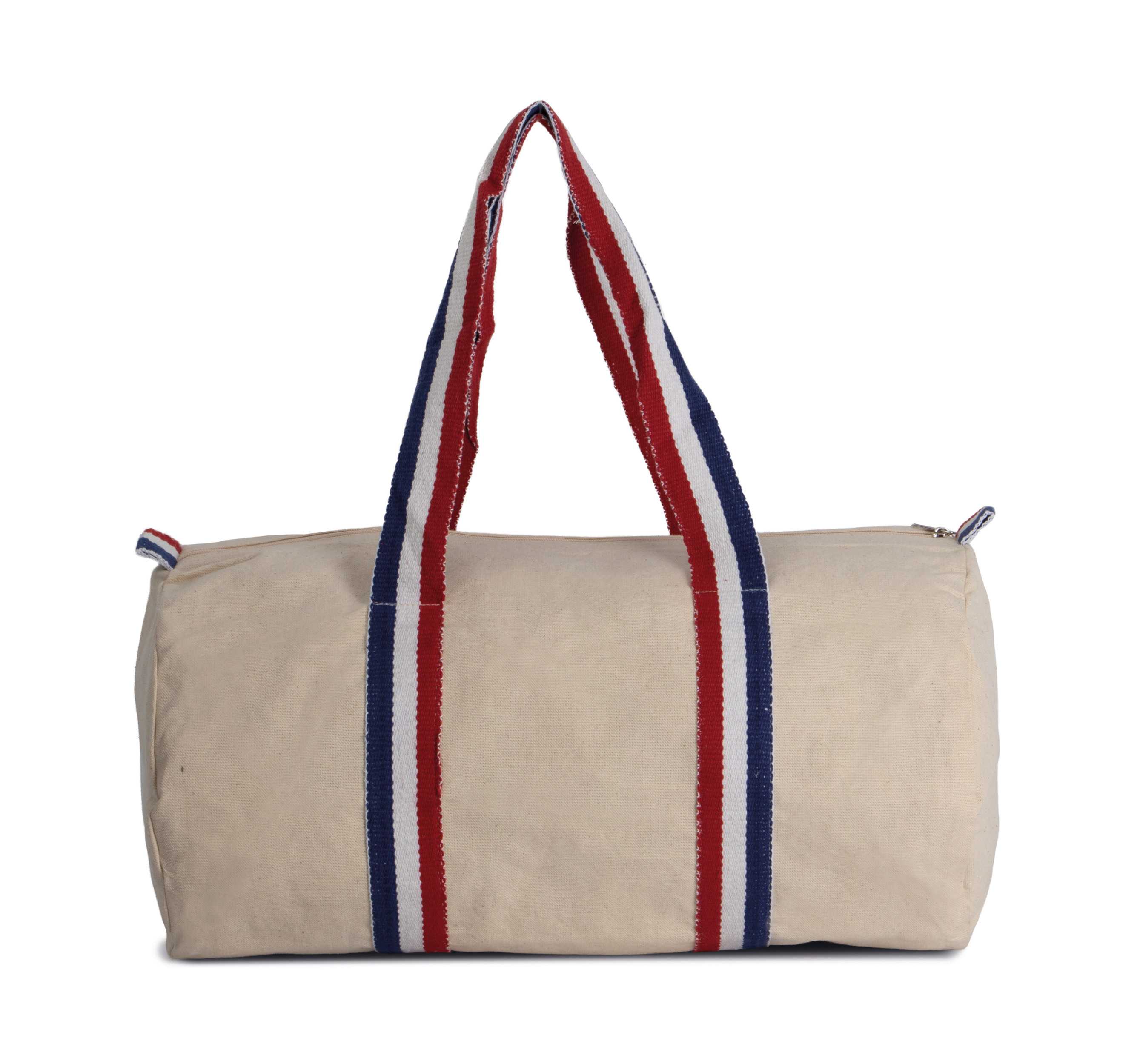 Bolsa multiusos de algodón Natural / Striped Reflex Blue / White / French Red