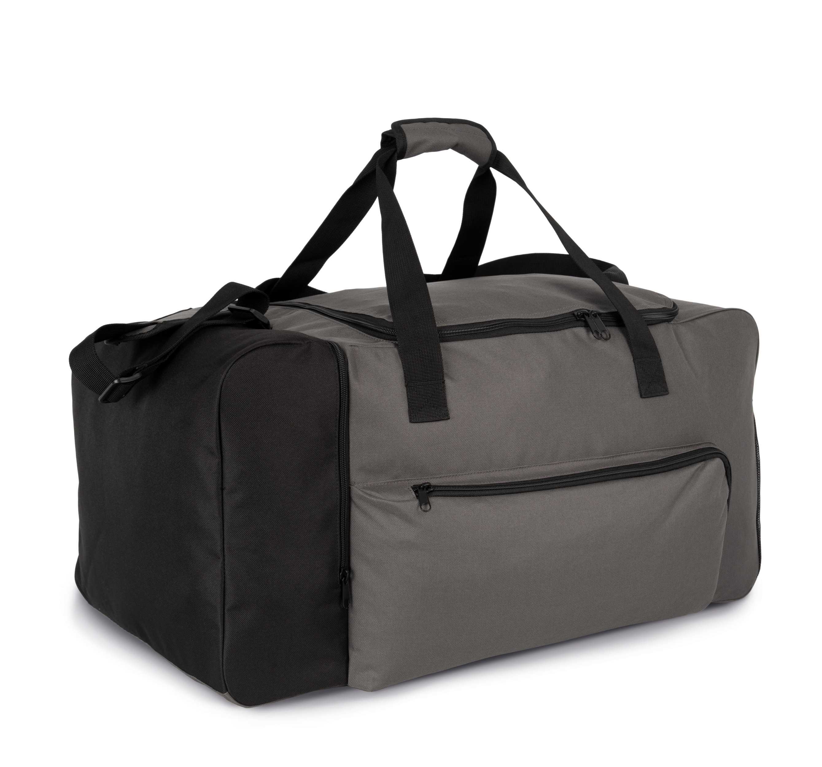 Bolsa de deporte grande con compartimento lateral Light Titanium / Black