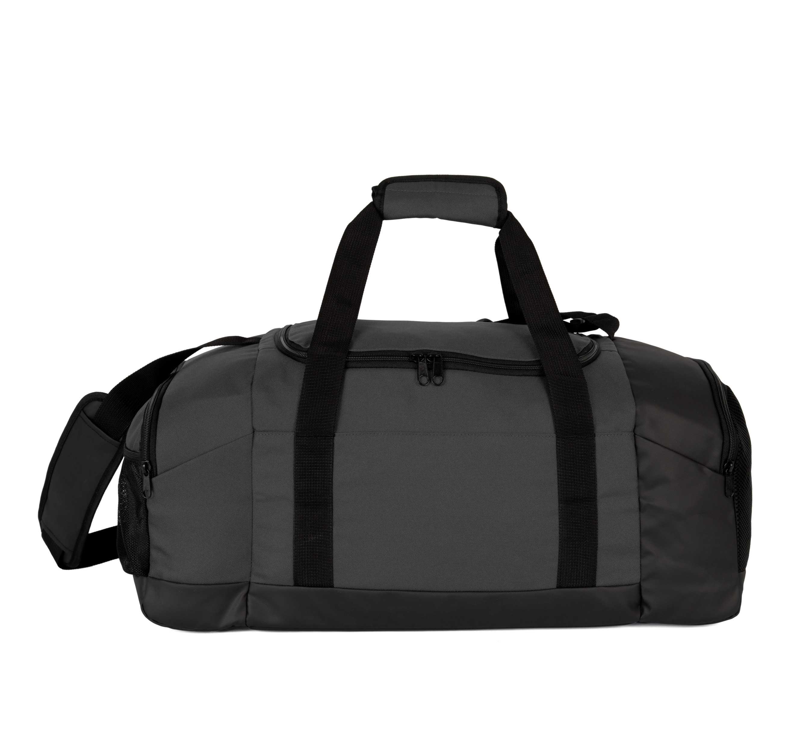 Bolsa de deporte en material reciclado con doble compartimento lateral Black