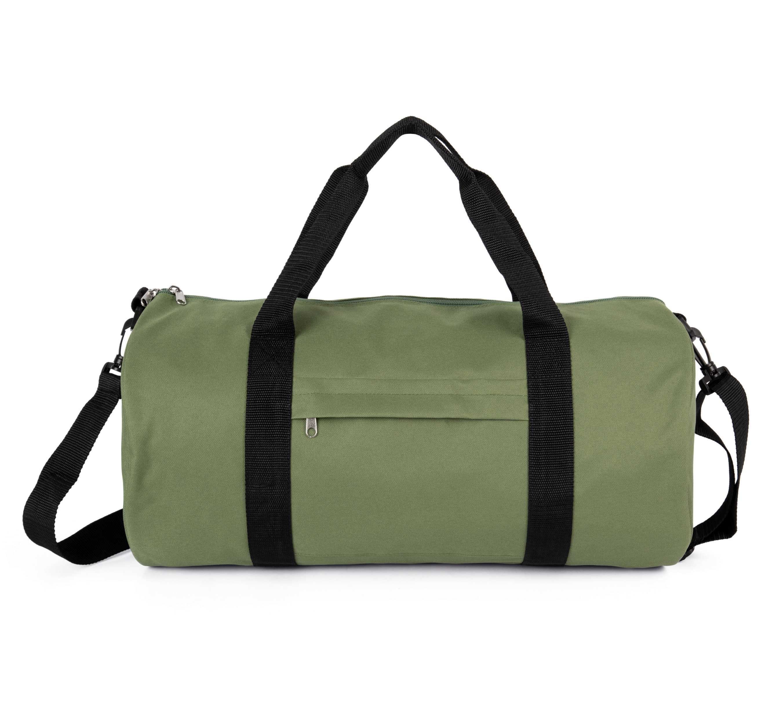 Bolsa de poliéster reciclado con bolsillo frontal Matcha Green