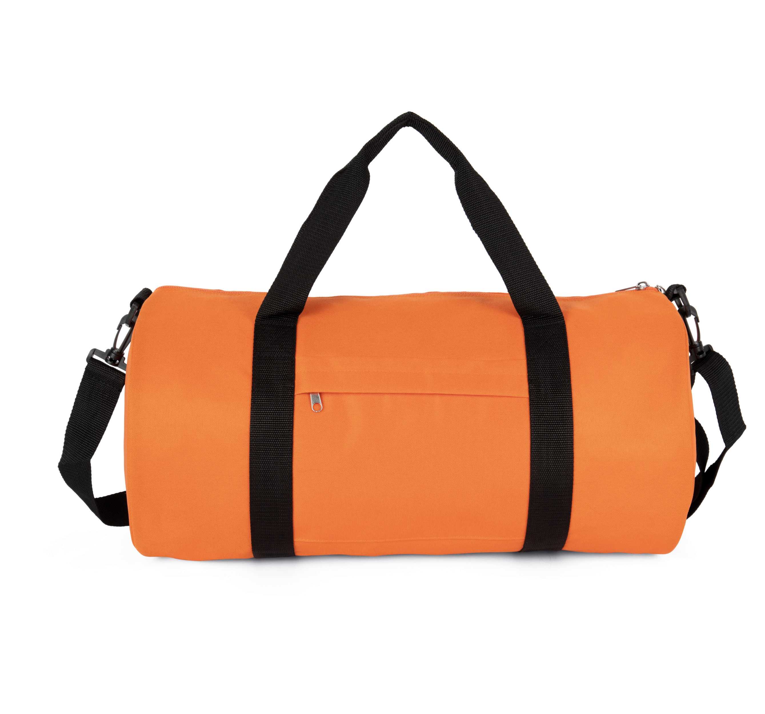 Bolsa de poliéster reciclado con bolsillo frontal Orange Zest