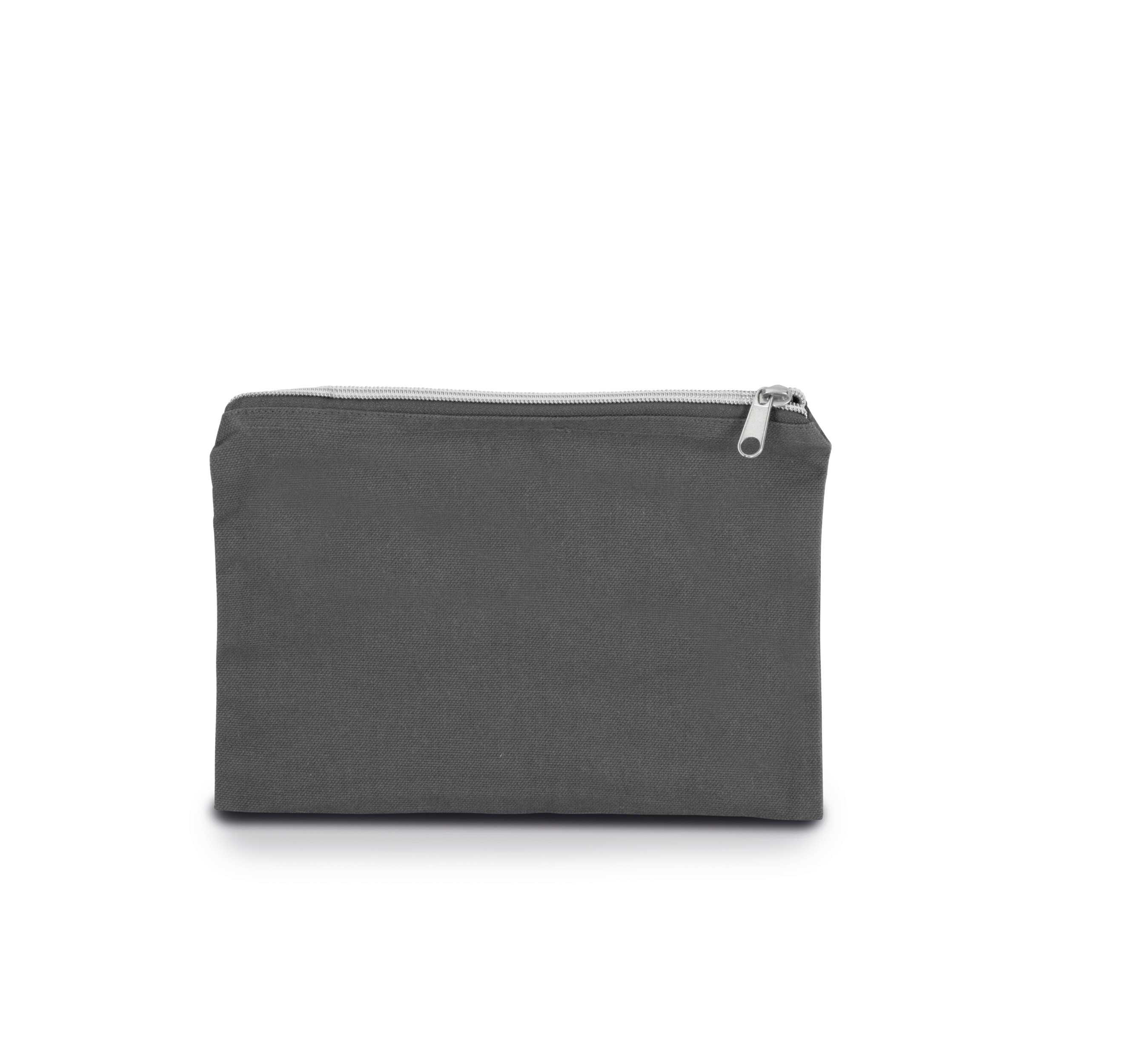 Estuche de algodón canvas, modelo mediano Grey / Silver