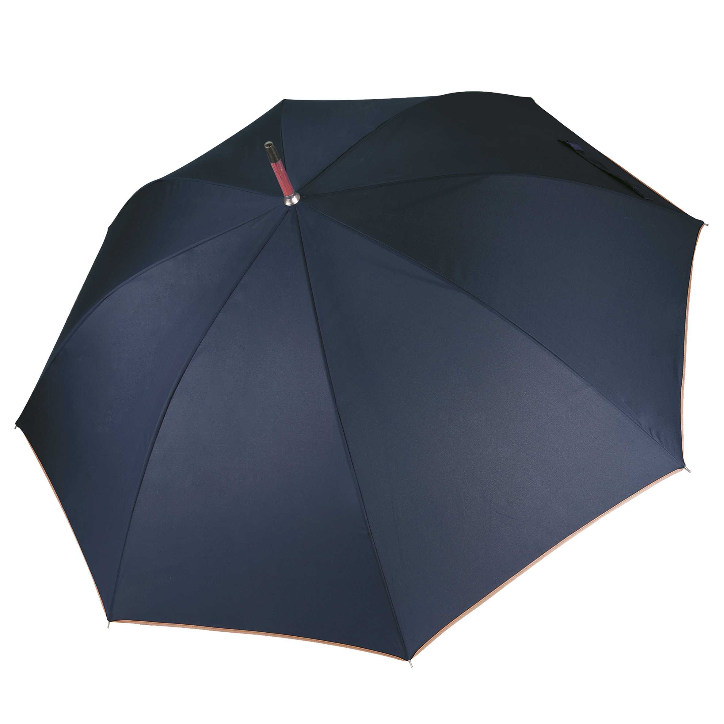 Paraguas mastil de madera Navy / Beige