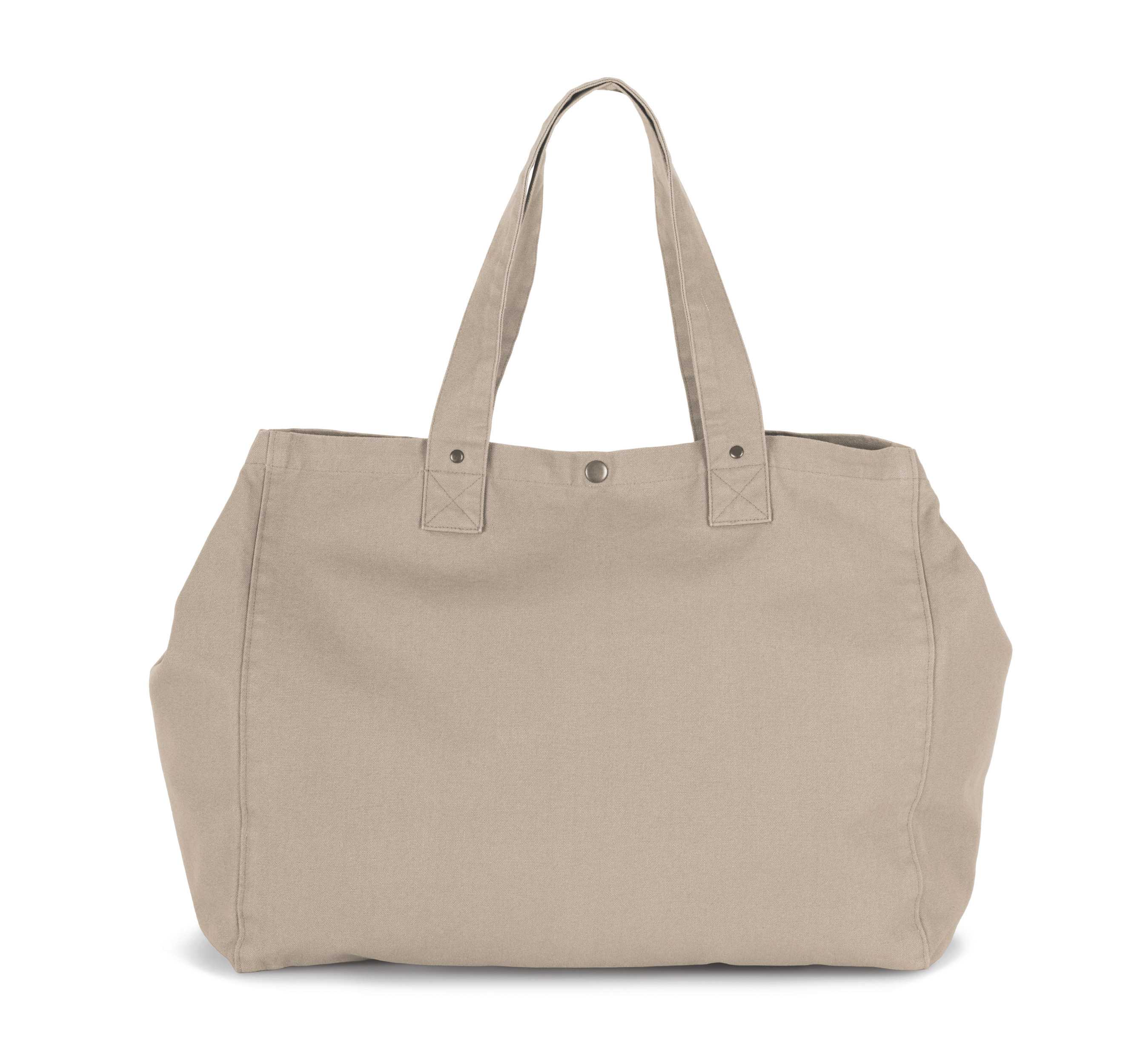 Bolsa shopper de algodón efecto lavado Washed Natural