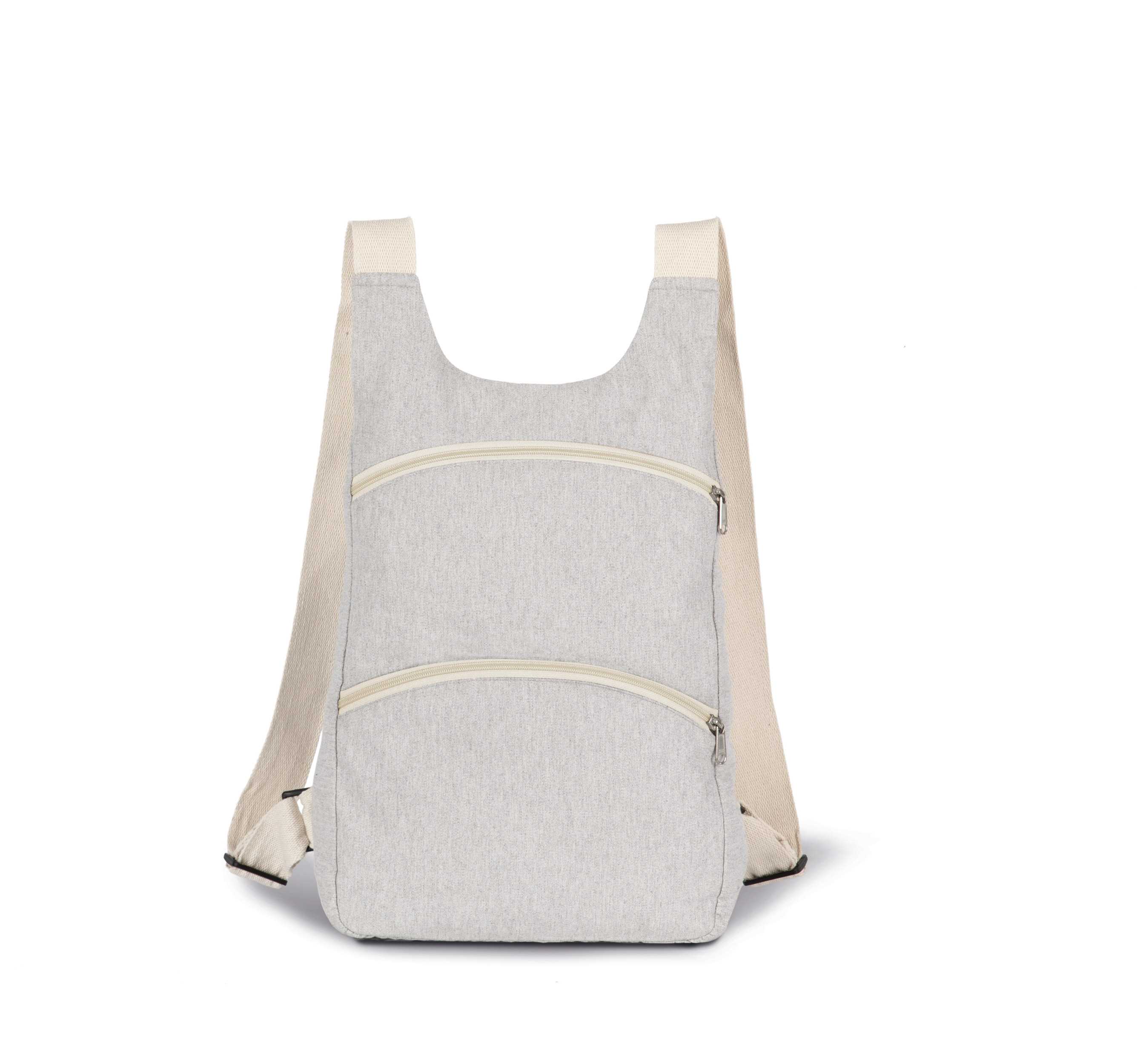 Mochila reciclada con bolsillo antirrobo Pebble Grey / Ecume