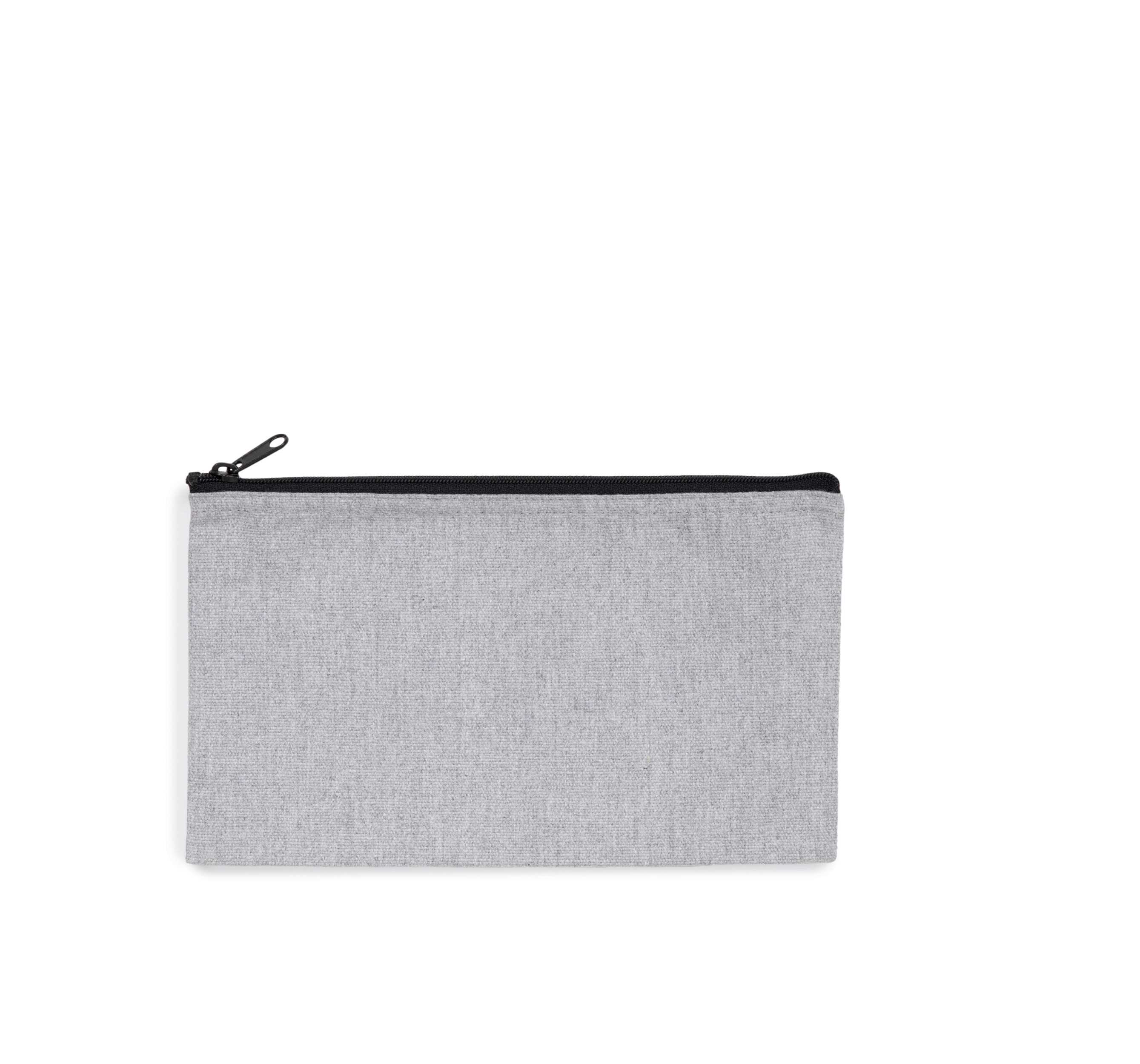 Estuche reciclado con cremallera Pebble Grey / Black Night