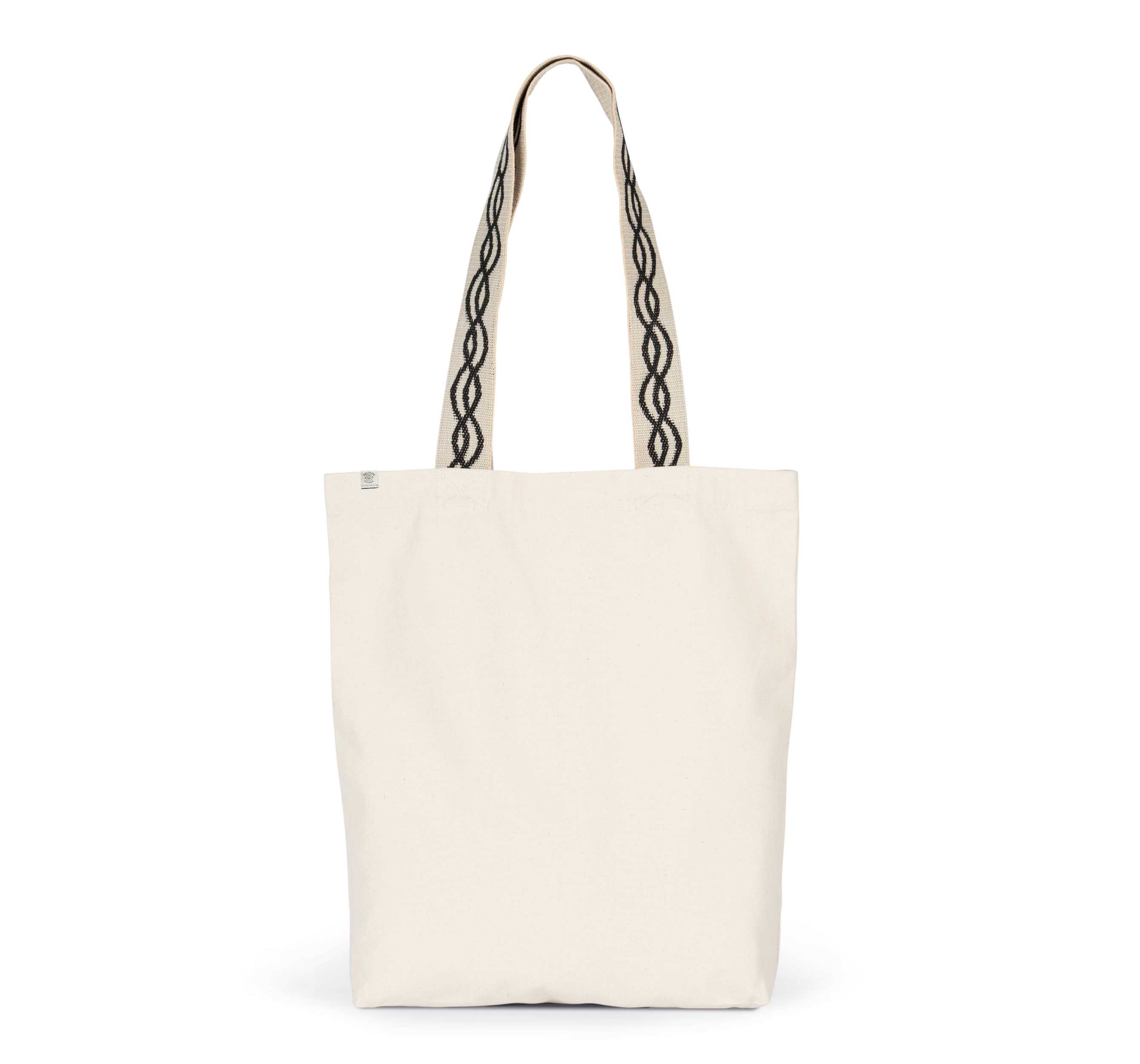 Bolsa de compras reciclada con fondo plano Ecume / Curve Black