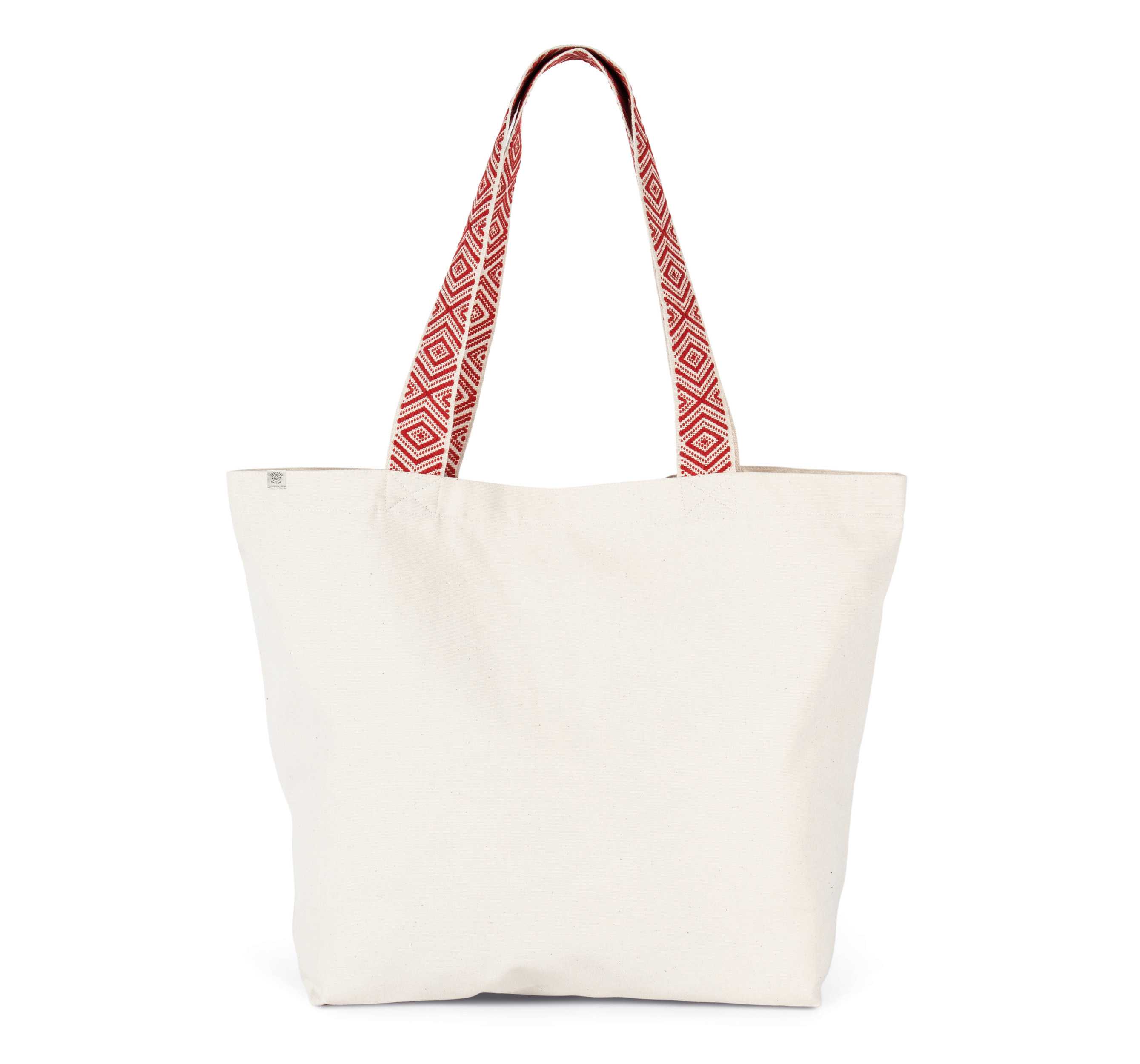 Bolsa de compras grande reciclada Ecume / Ethnic Red