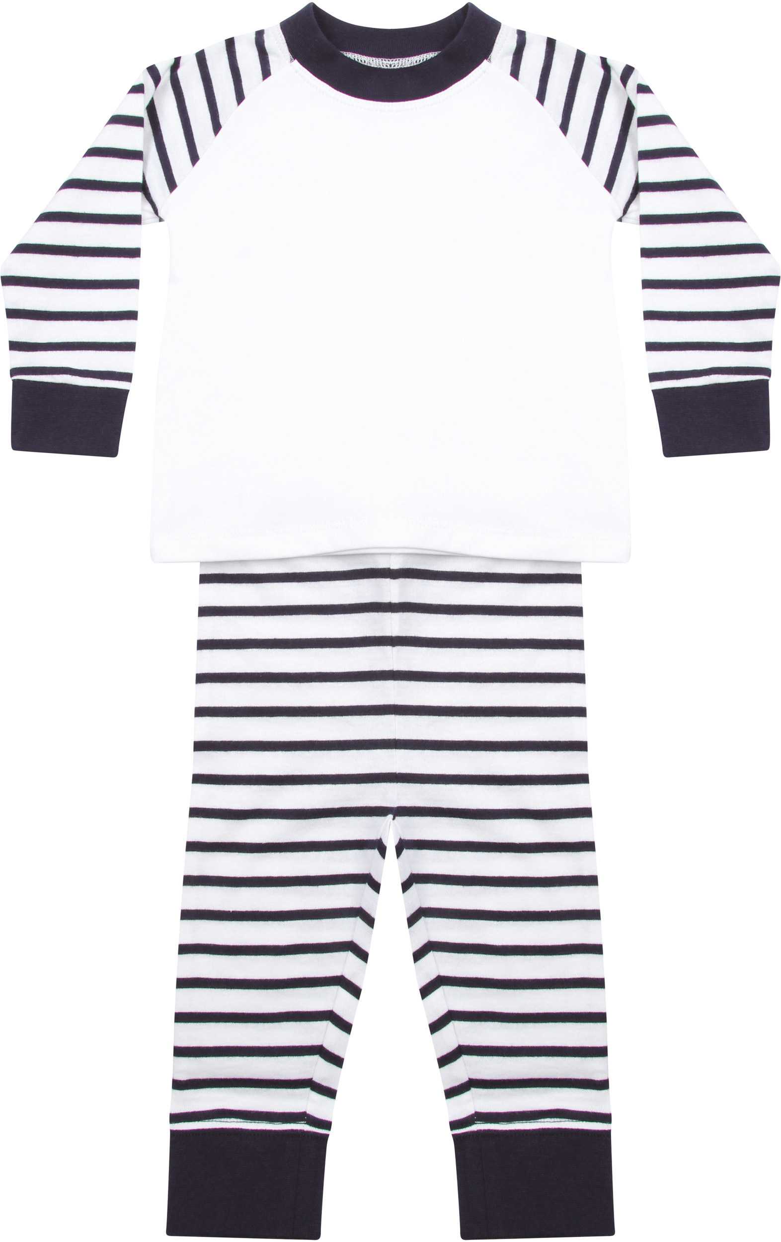 Pijama a rayas Navy / White
