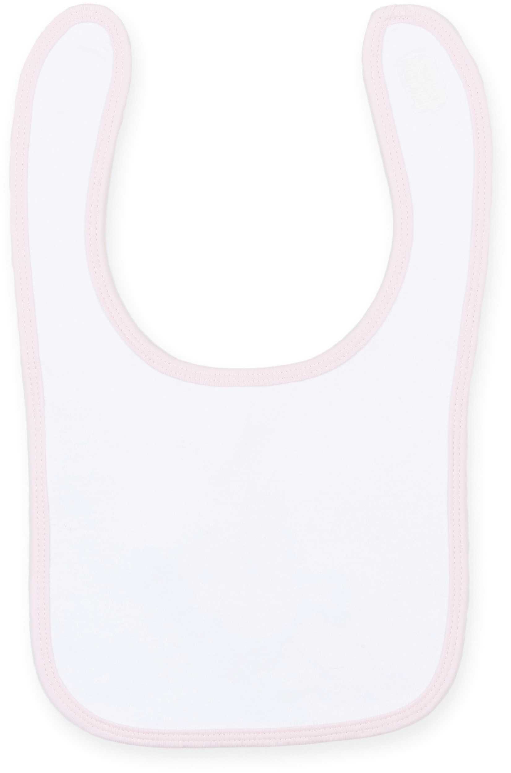 Babero White / Pale Pink
