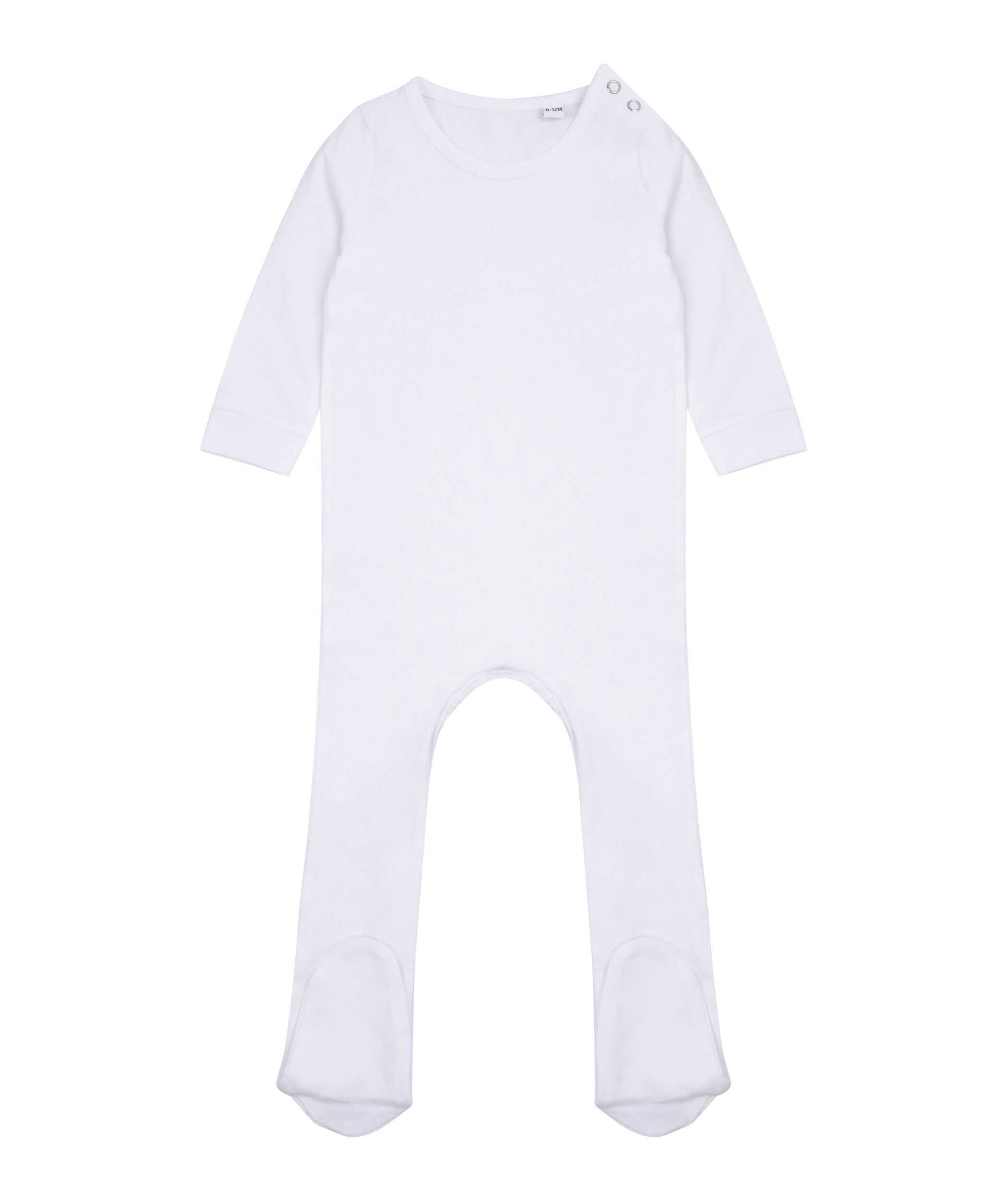 Pijama algodón orgánico manga larga White