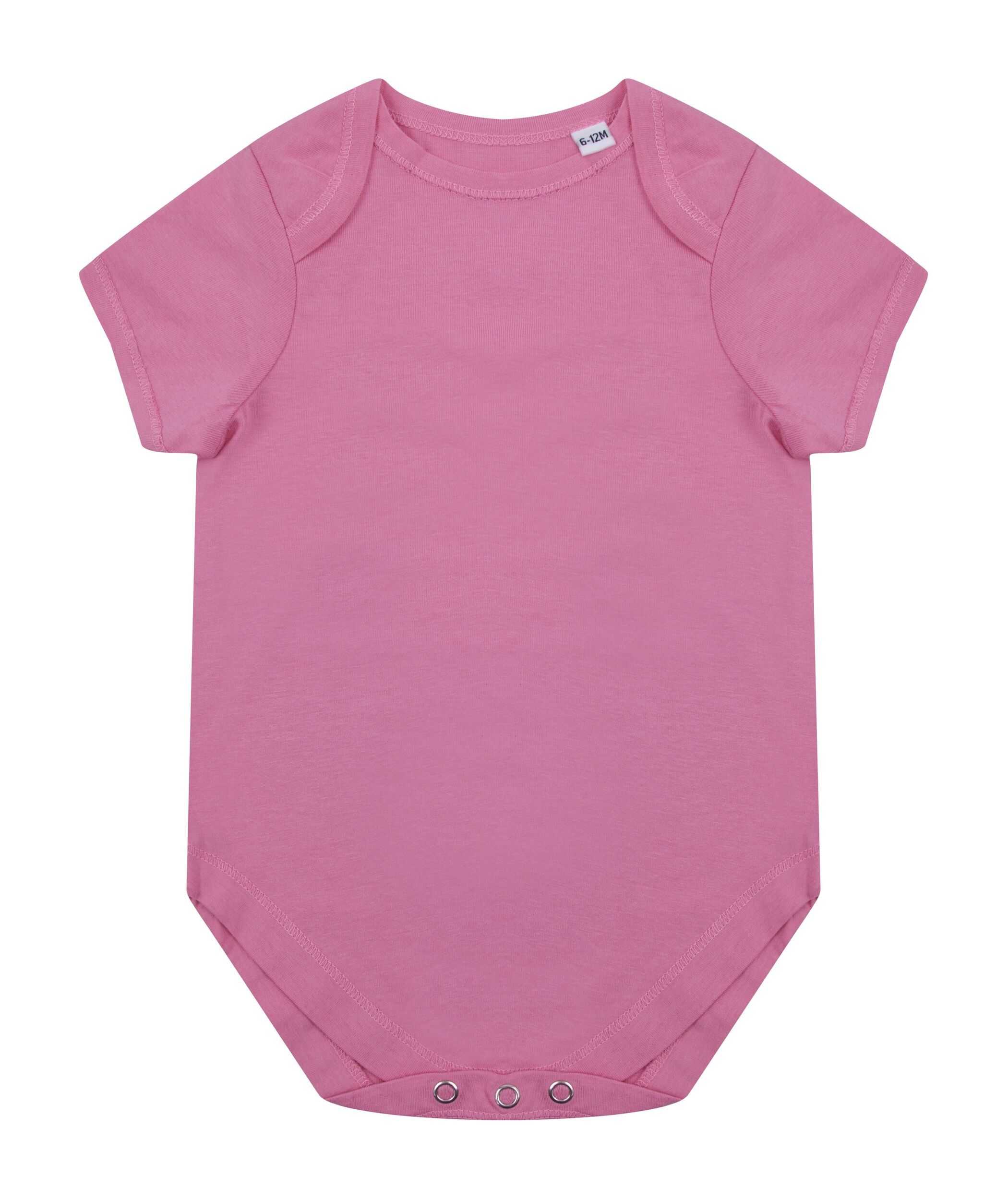 Body algodón orgánico manga corta Bright pink