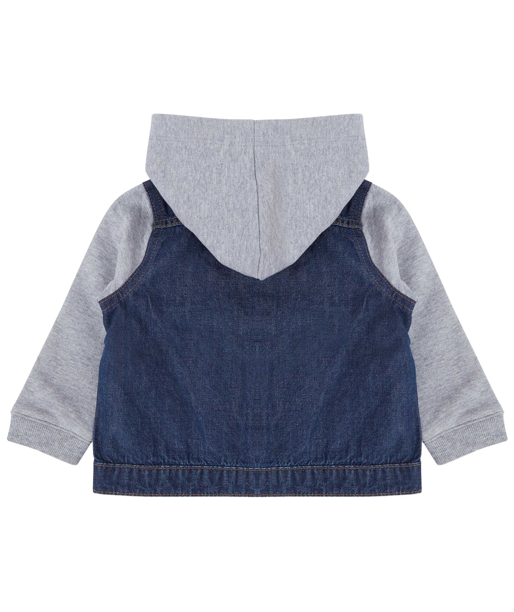 Chaqueta vaquera con capucha niños Blue / Heather Grey