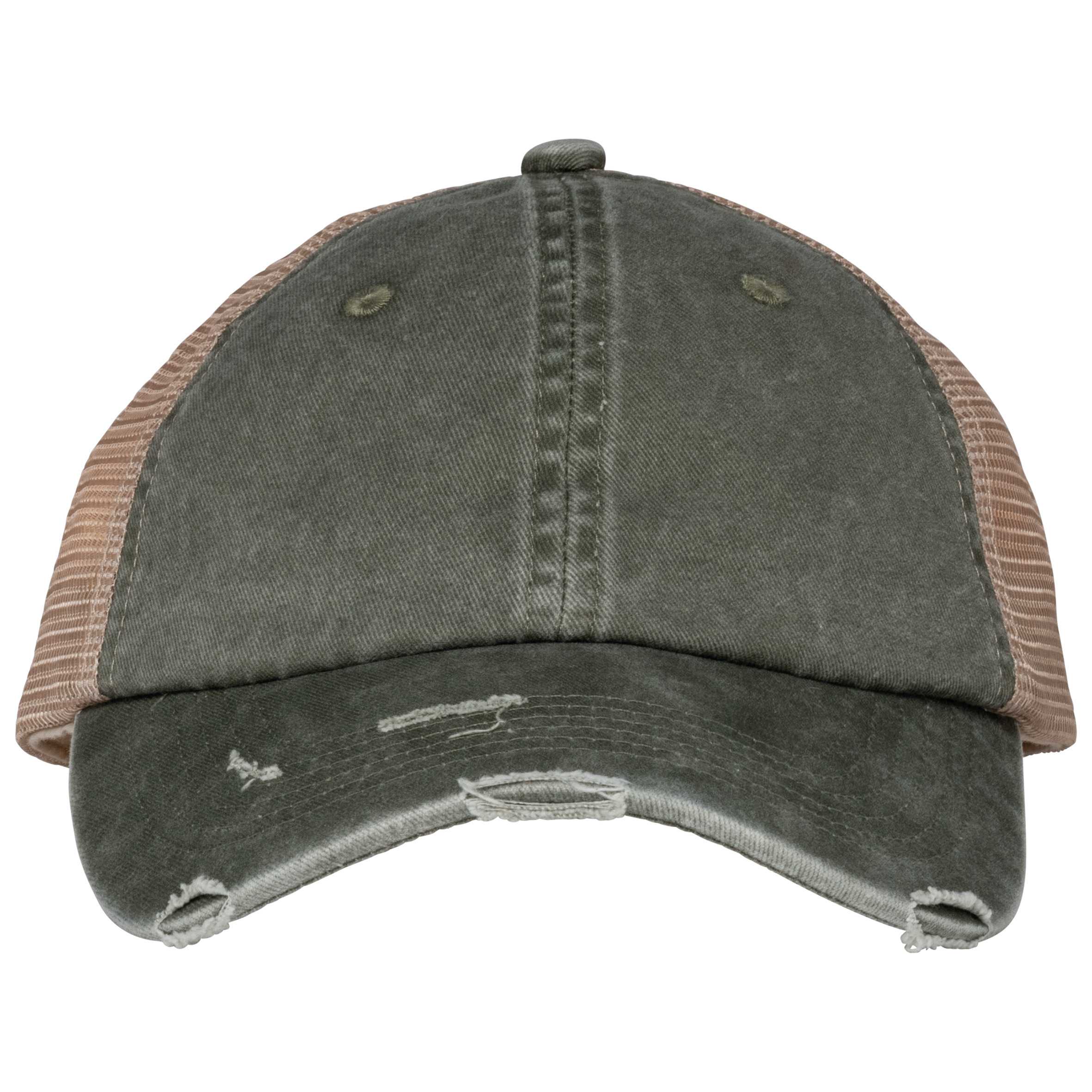 Gorra trucker ecorresponsable efecto desgastado unisex Washed Organic Khaki / Beige