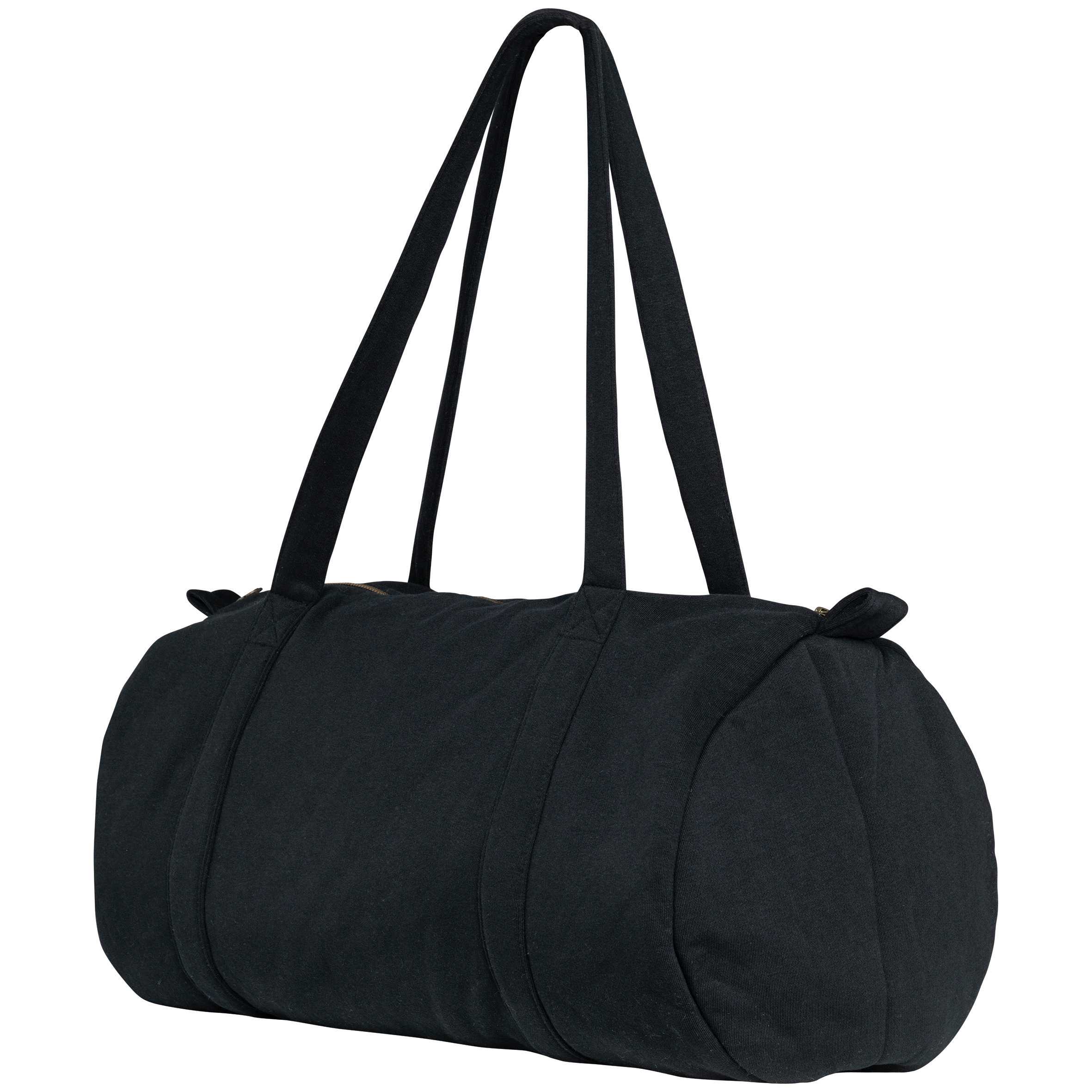 Bolsa cilíndrica de felpa Black