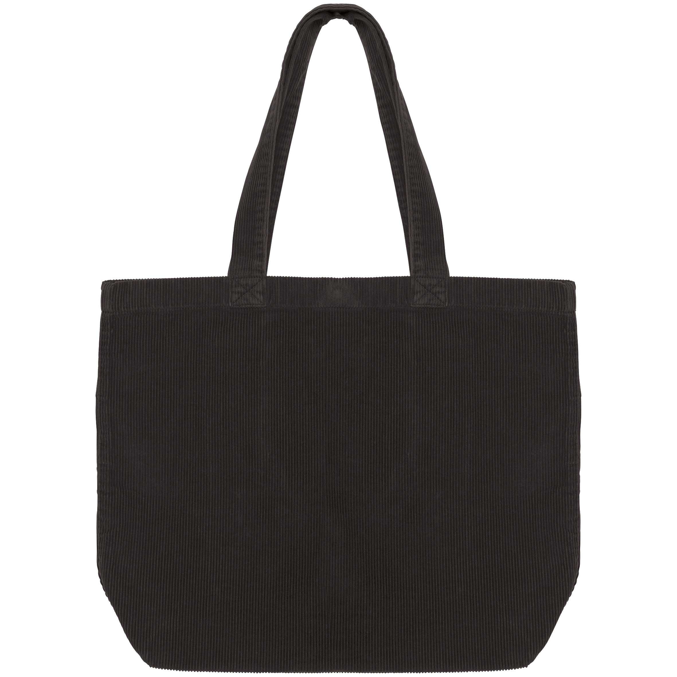 Bolsa ecorresponsable de pana Washed black