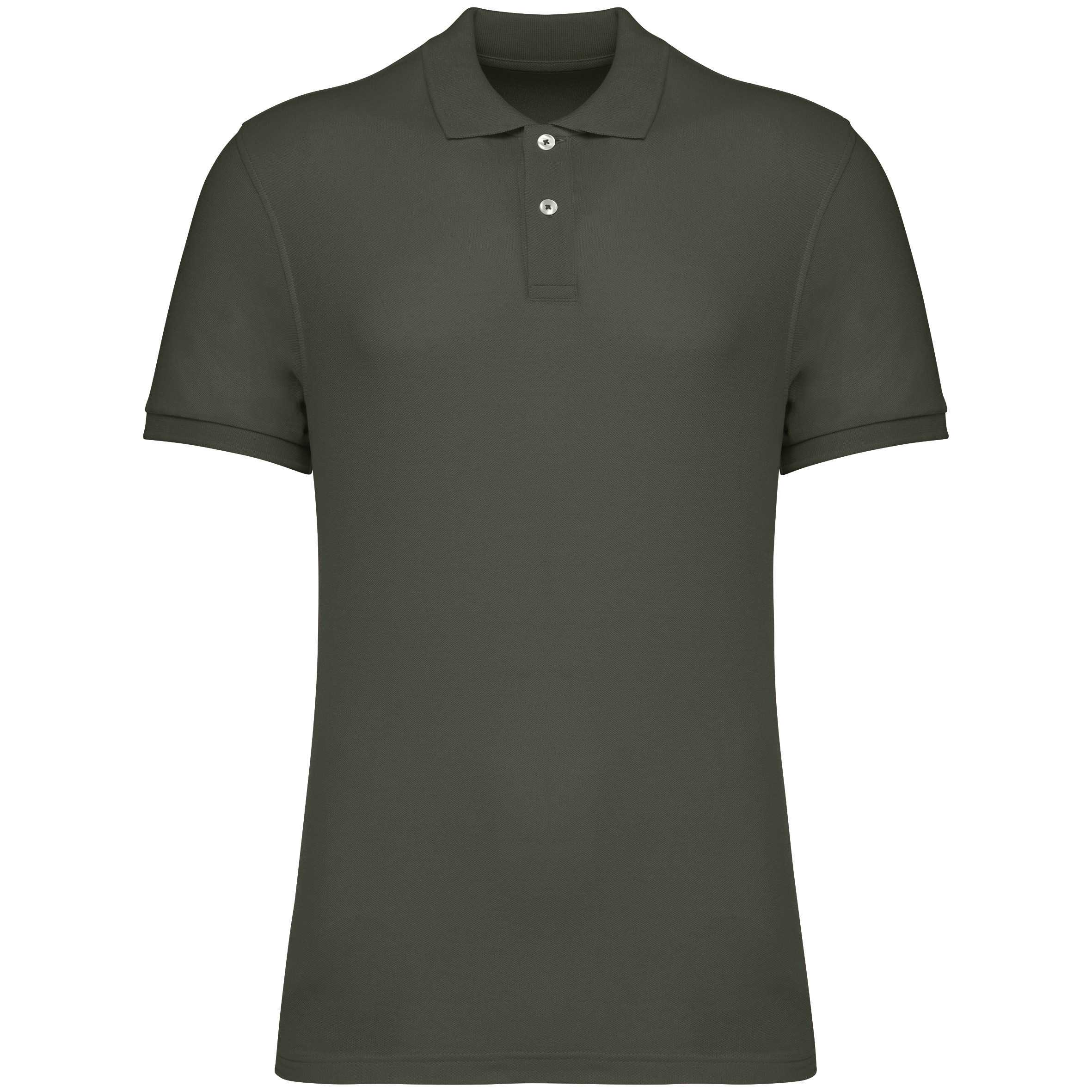 Polo ecorresponsable punto piqué hombre Organic Khaki
