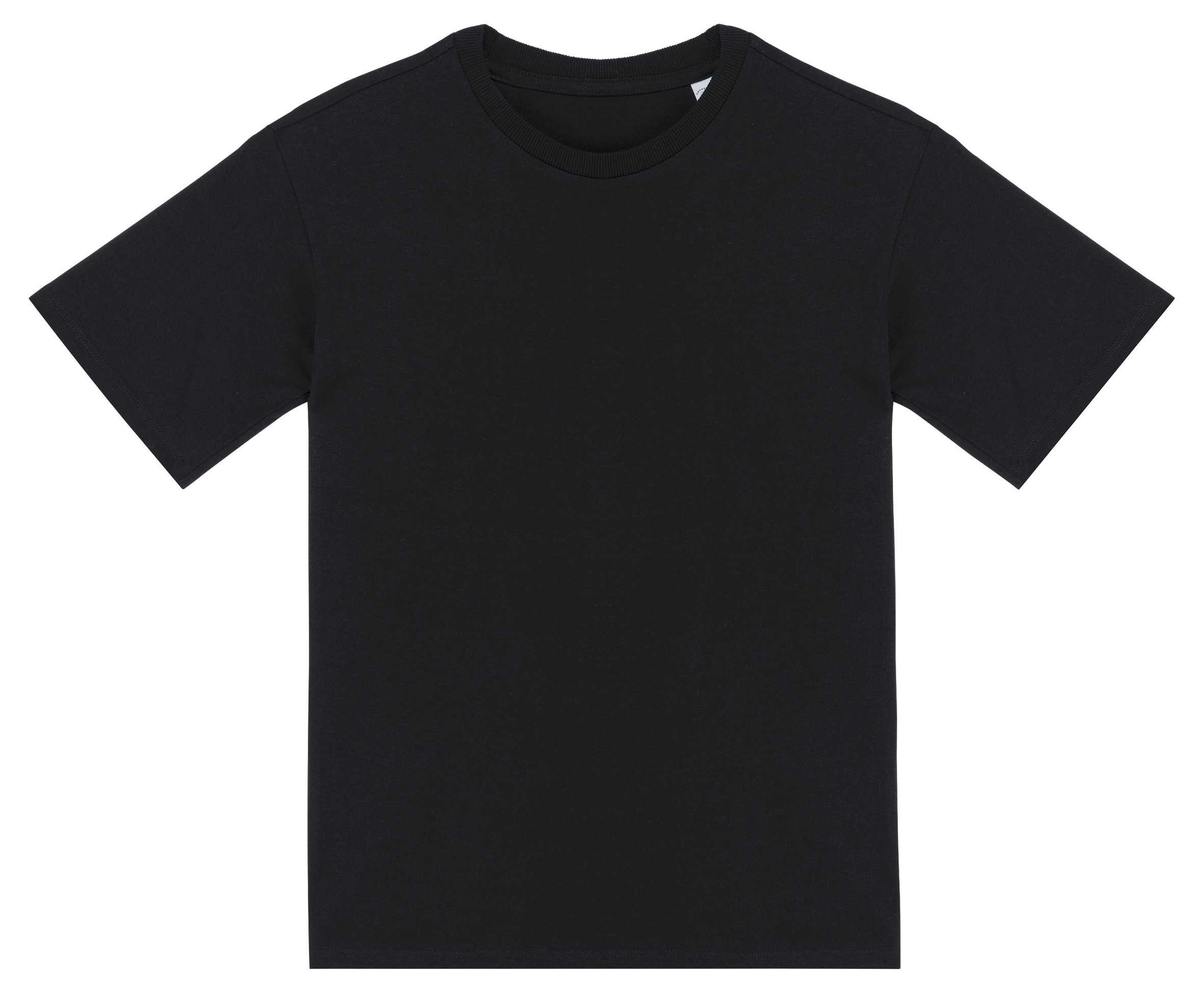 Camiseta mangas caídas infantil Black