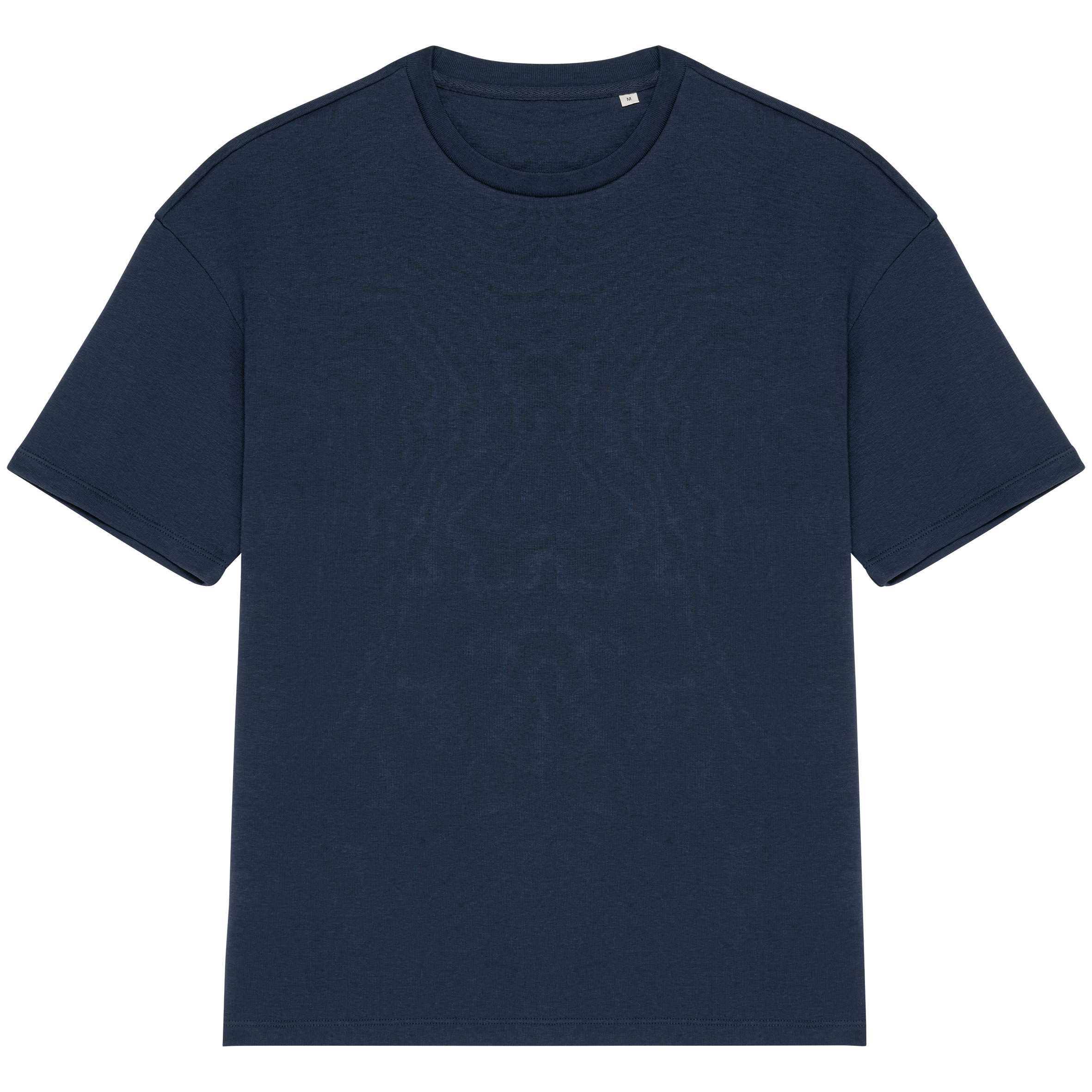 Camiseta ecorresponsable oversize French Terry unisex Navy Blue