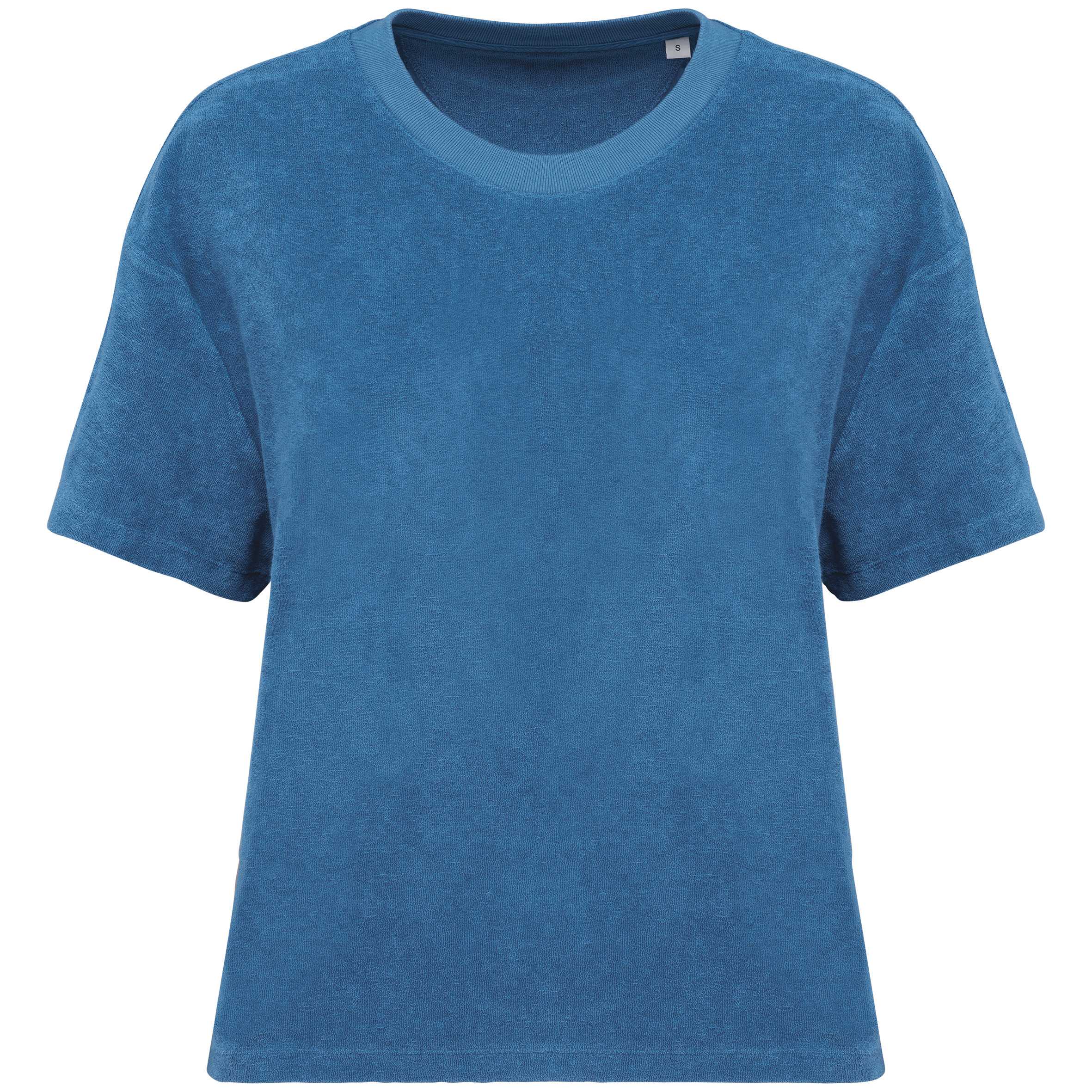 Camiseta ecorresponsable de rizo mujer Riviera Blue