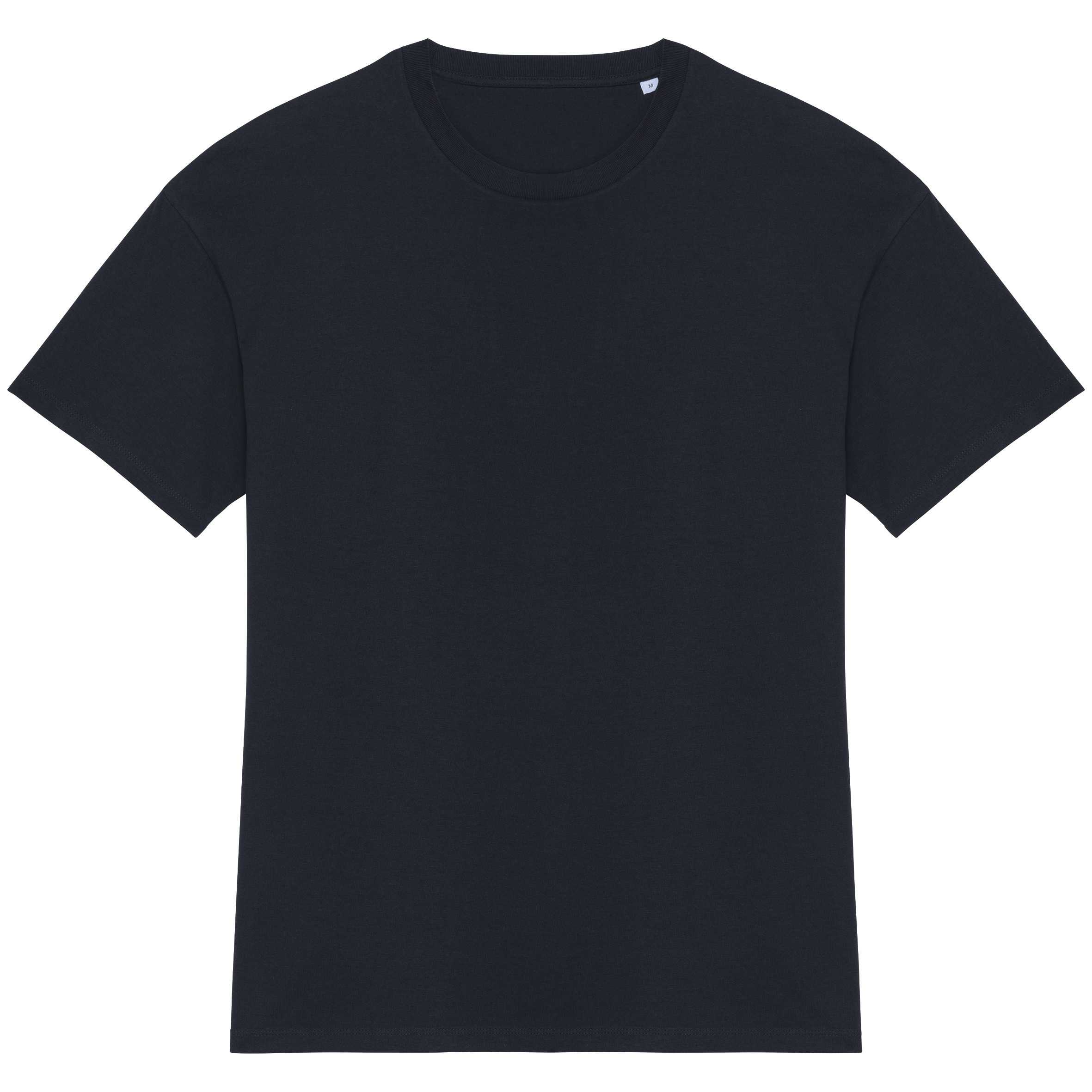 Camiseta ecorresponsable de hombros caídos unisex Navy Blue