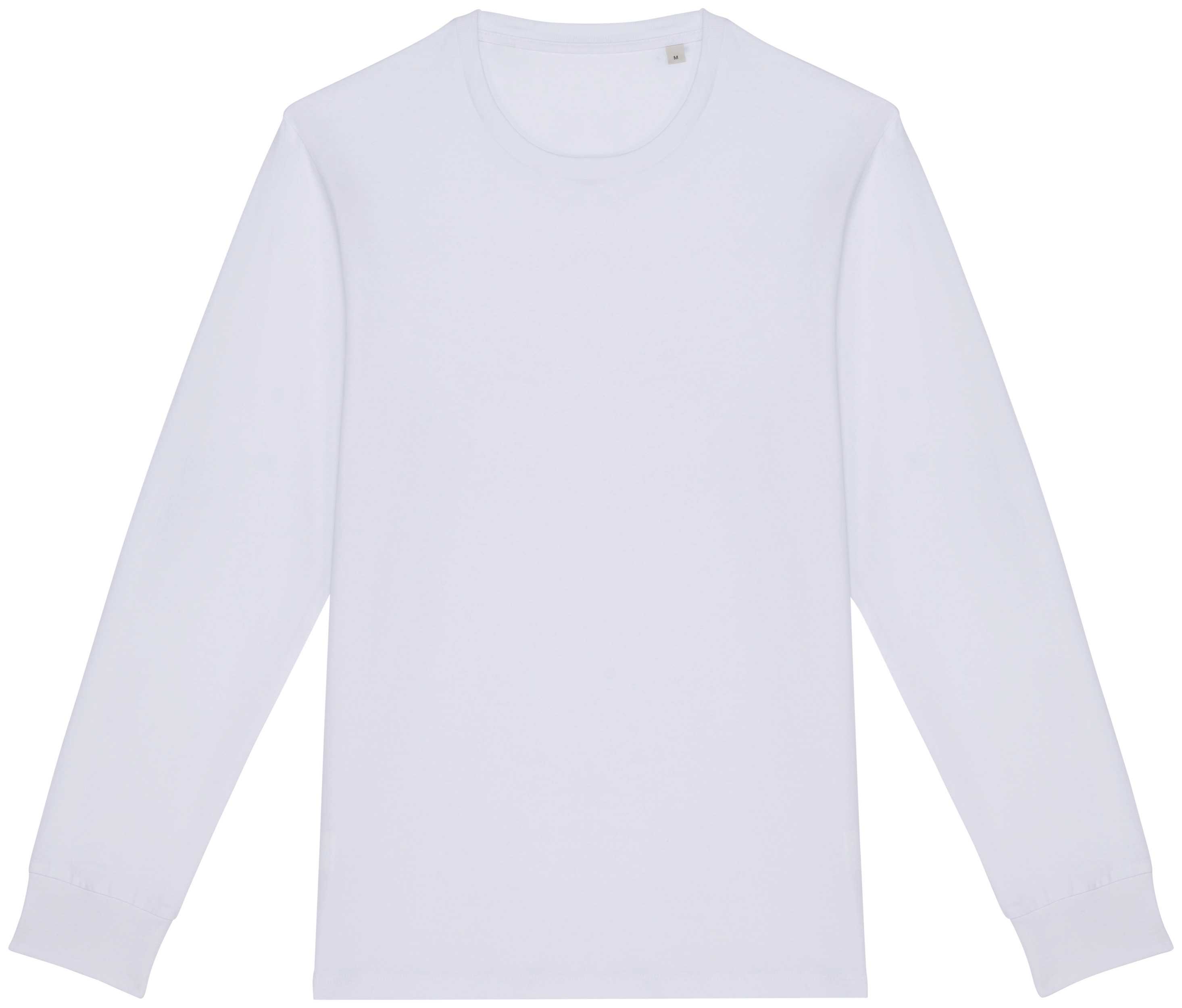 Camiseta ecorresponsable manga larga unisex White