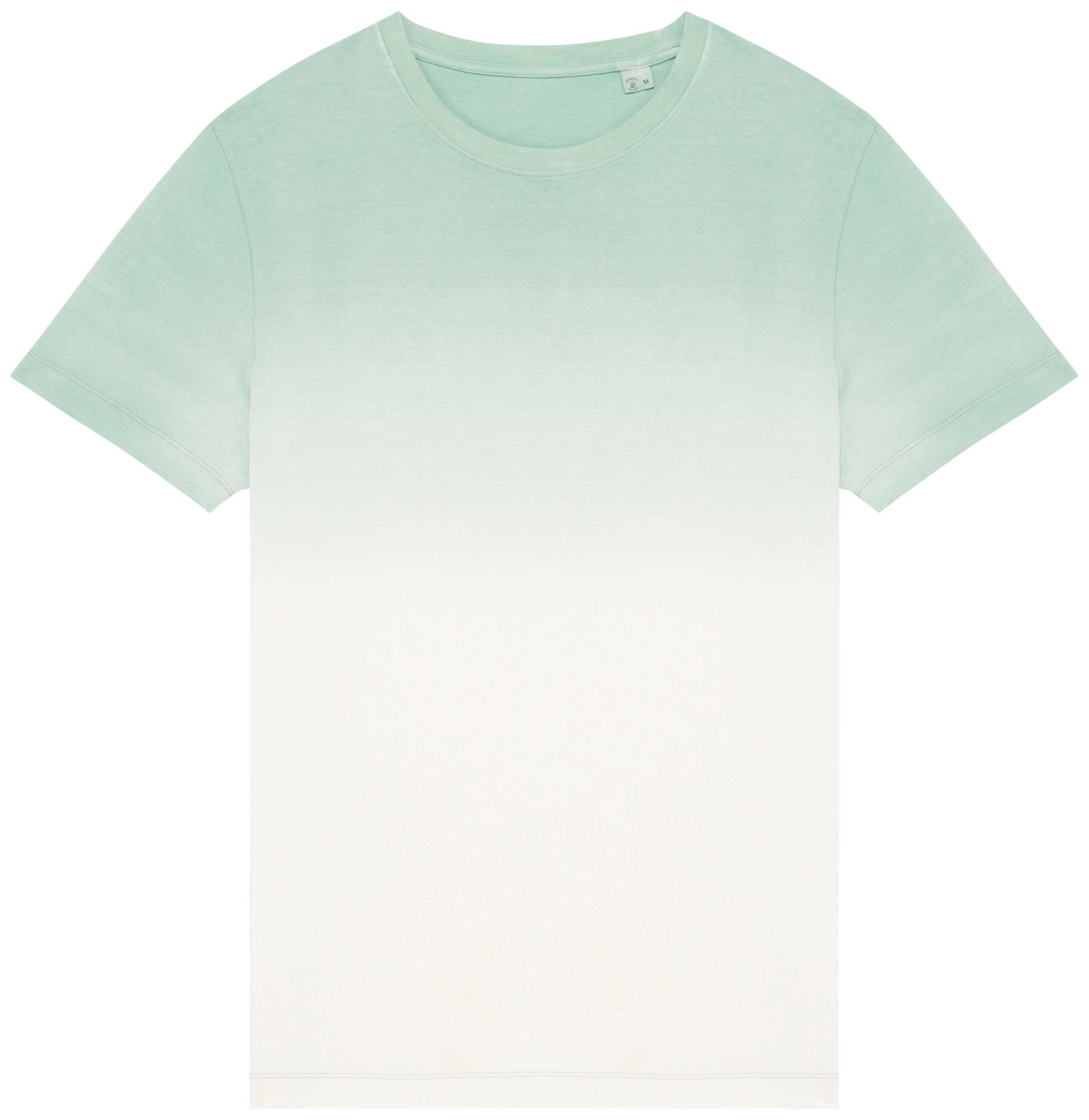 Camiseta ecorresposable Dip Dye unisex Dip Dye Jade Green