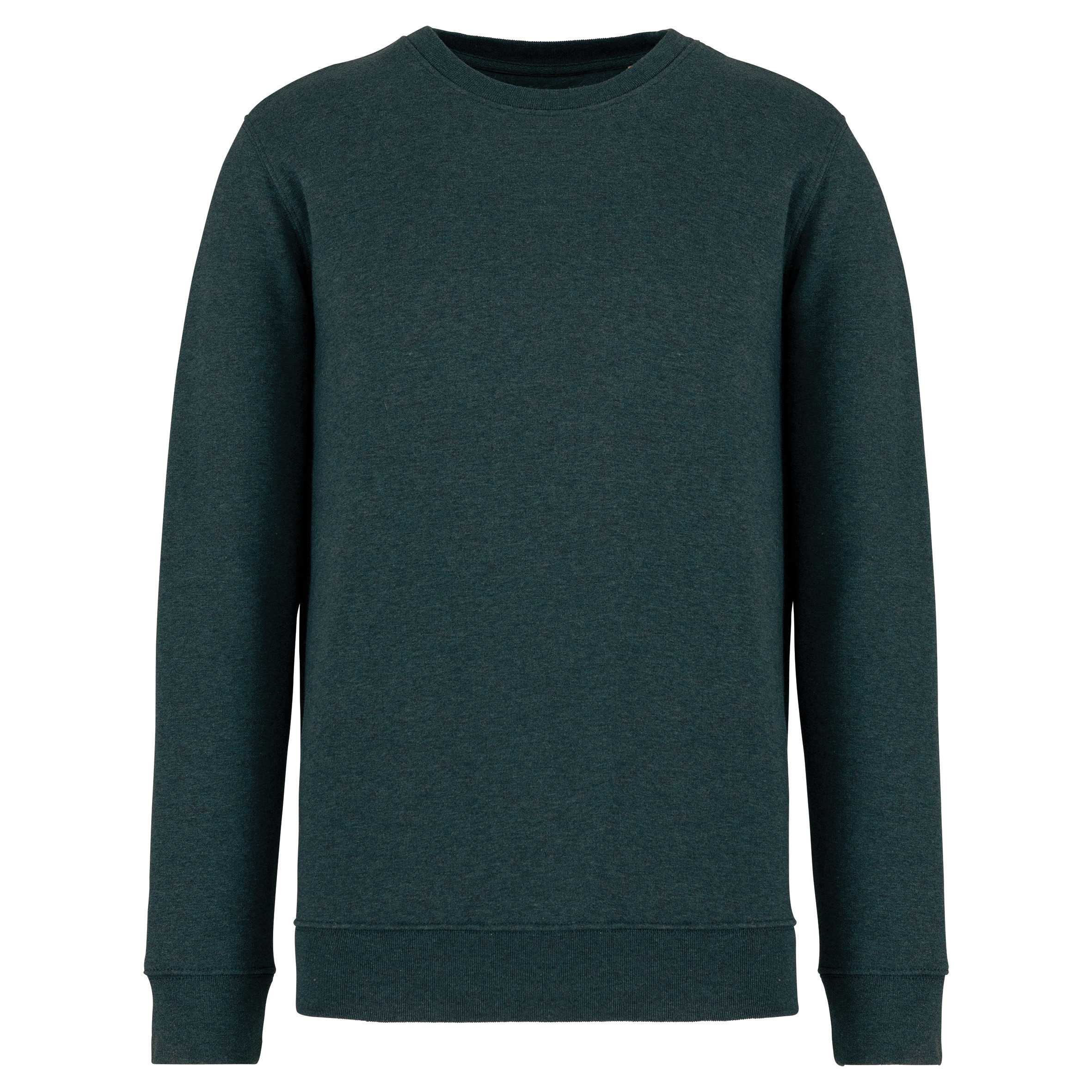 Sudadera  ecorresponsable de cuello redondo unisex Amazon Green Heather