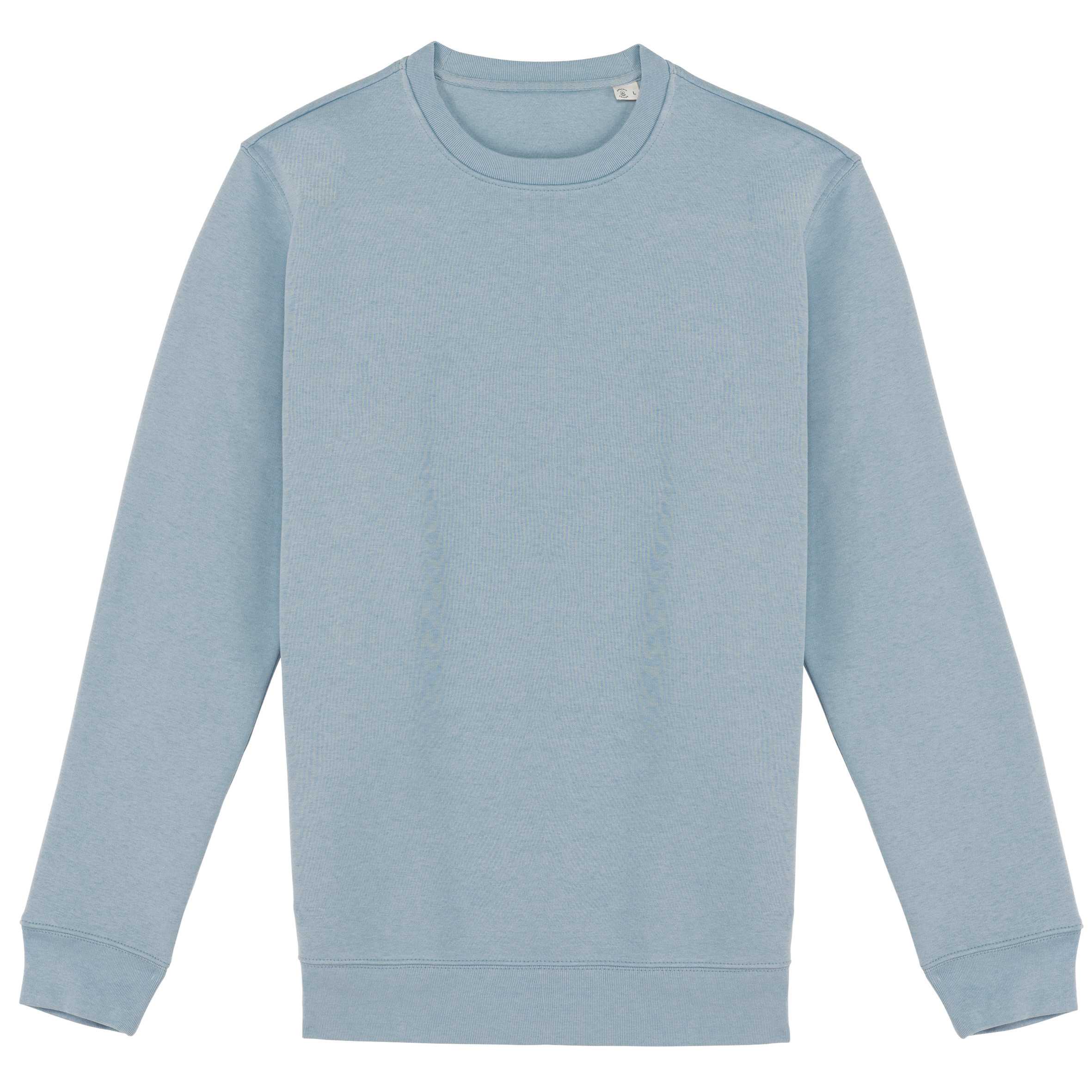 Sudadera  ecorresponsable de cuello redondo unisex Aquamarine