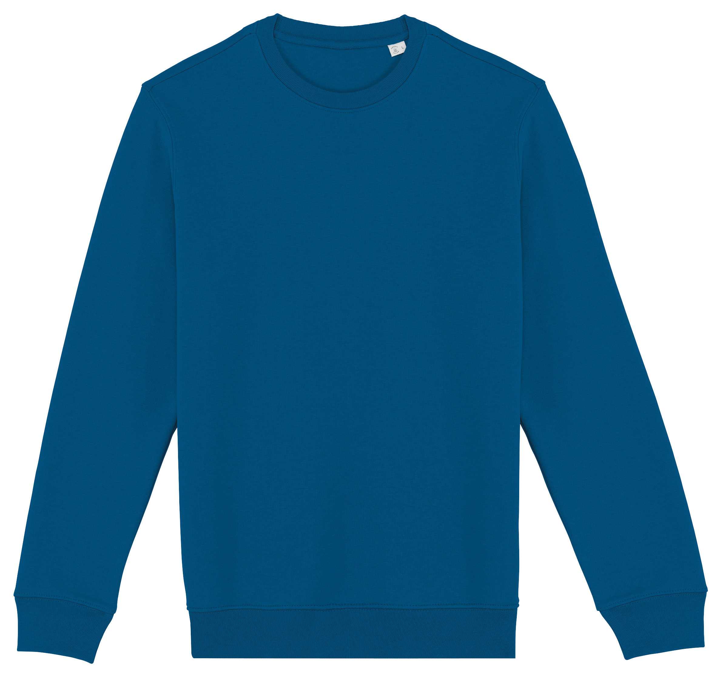 Sudadera  ecorresponsable de cuello redondo unisex Blue Sapphire